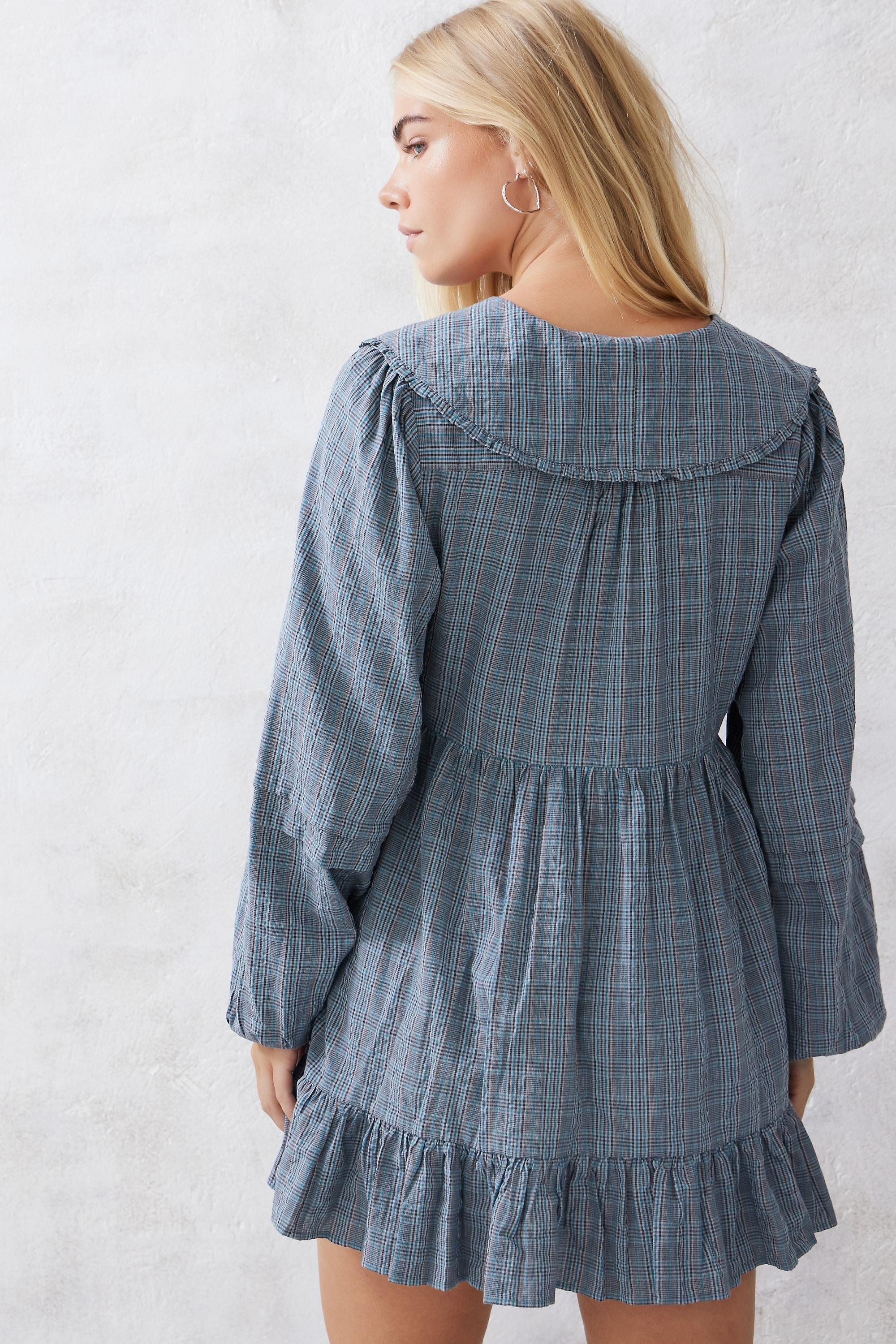 Blue Kimchi Blue Eydie Check Mini Dress, , large image number 3