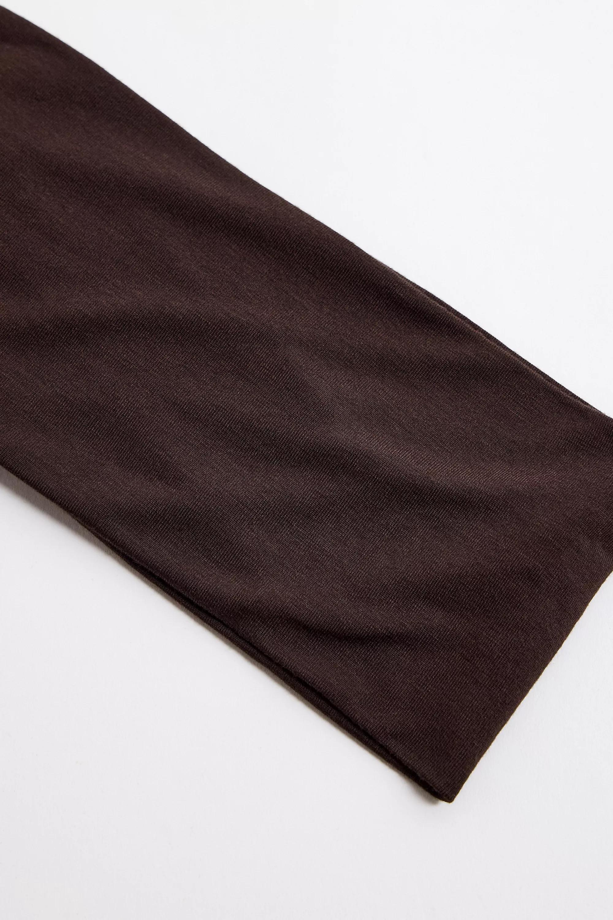 Brown Wide Plain Headband, CHOC, large image number 1