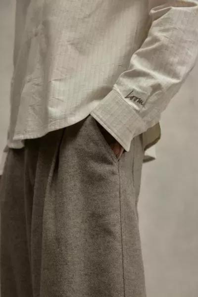Beige Loom White Stripe Shirt, , large image number 4