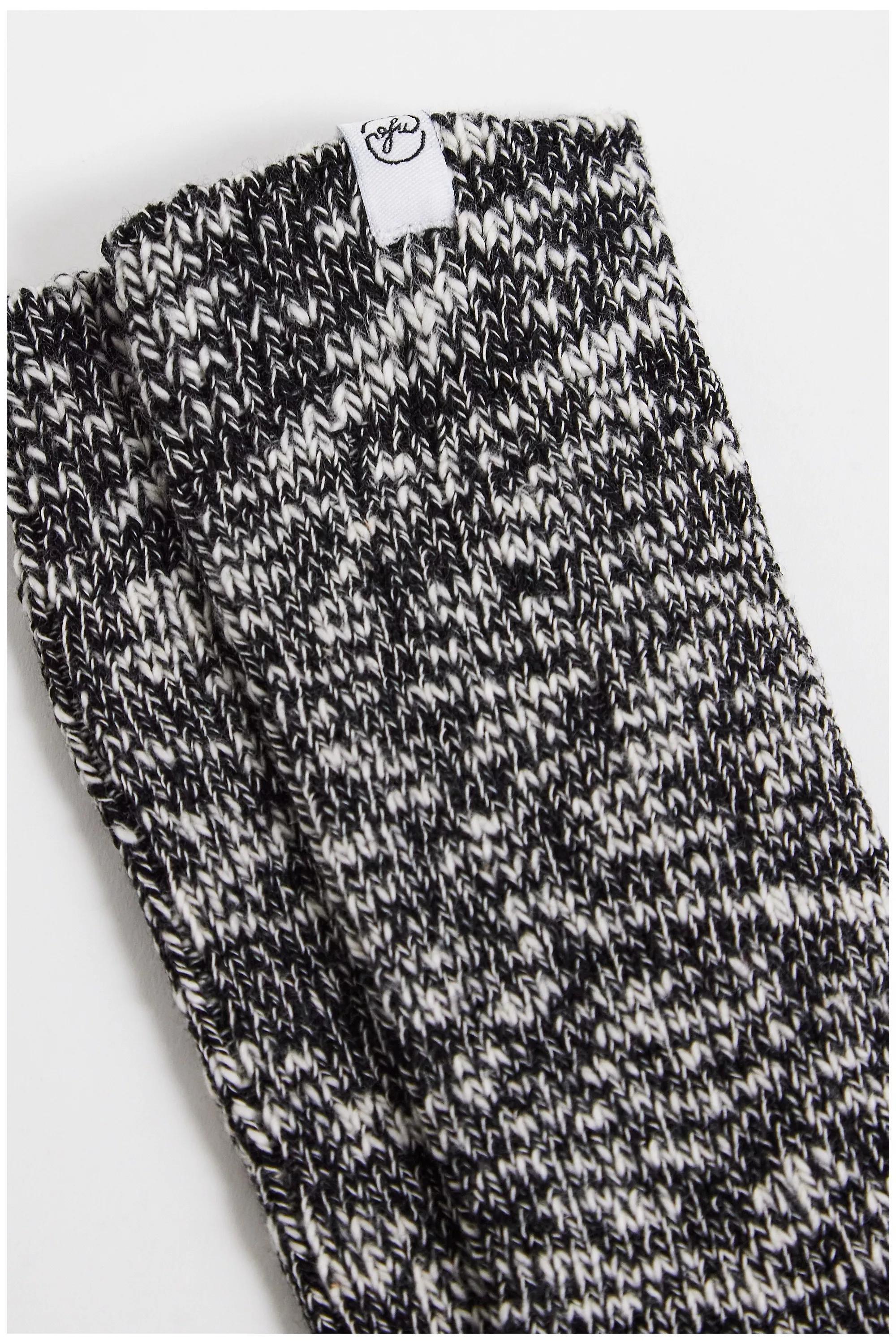 Black Out From Under Twisted Boot Socks, BLK, large image number 3