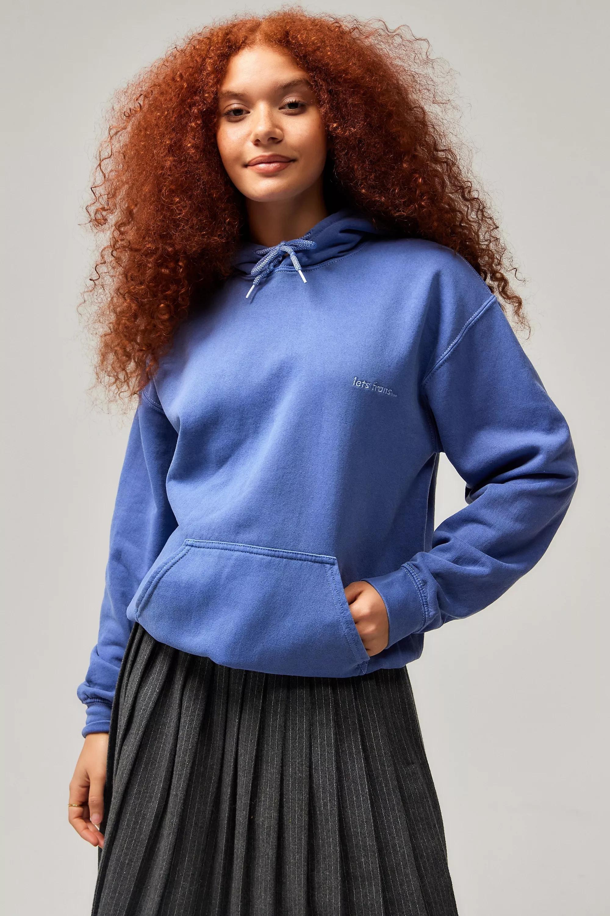 Blue UO Iets Frans... Hoodie, , large image number 2