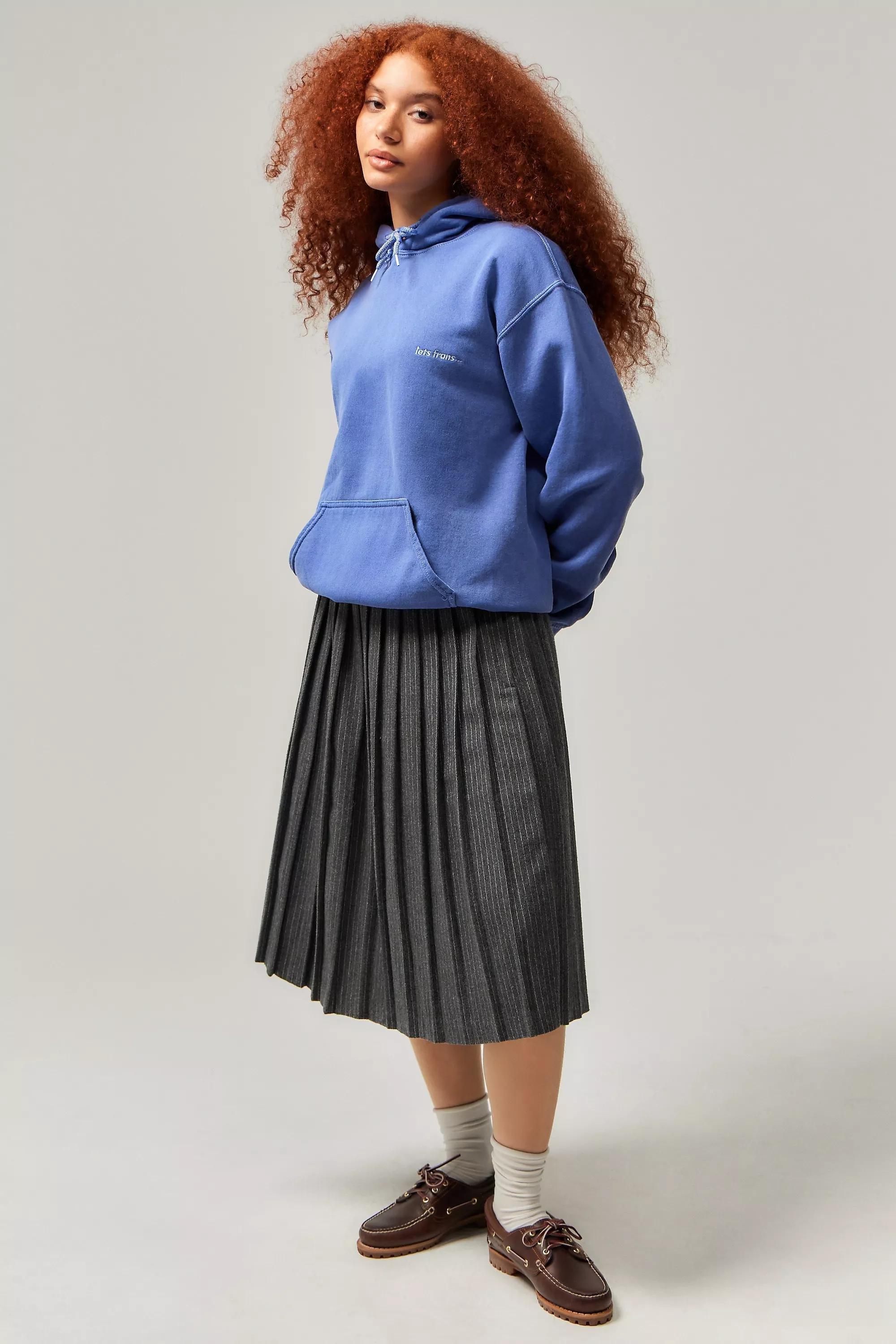 Blue UO Iets Frans... Hoodie, , large image number 4