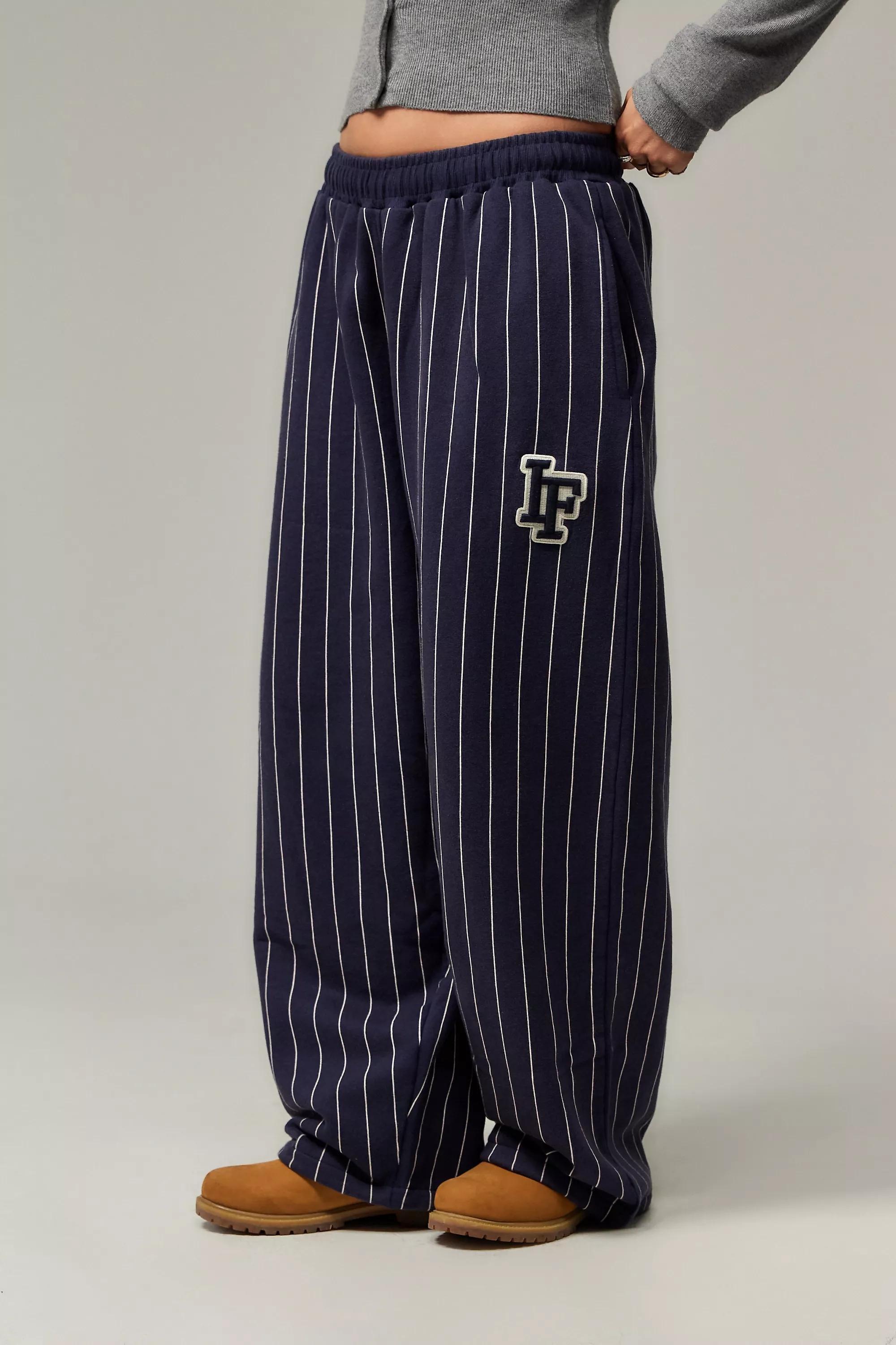Navy Iets Frans... Pinstripe Harri Baggy Joggers, , large image number 0