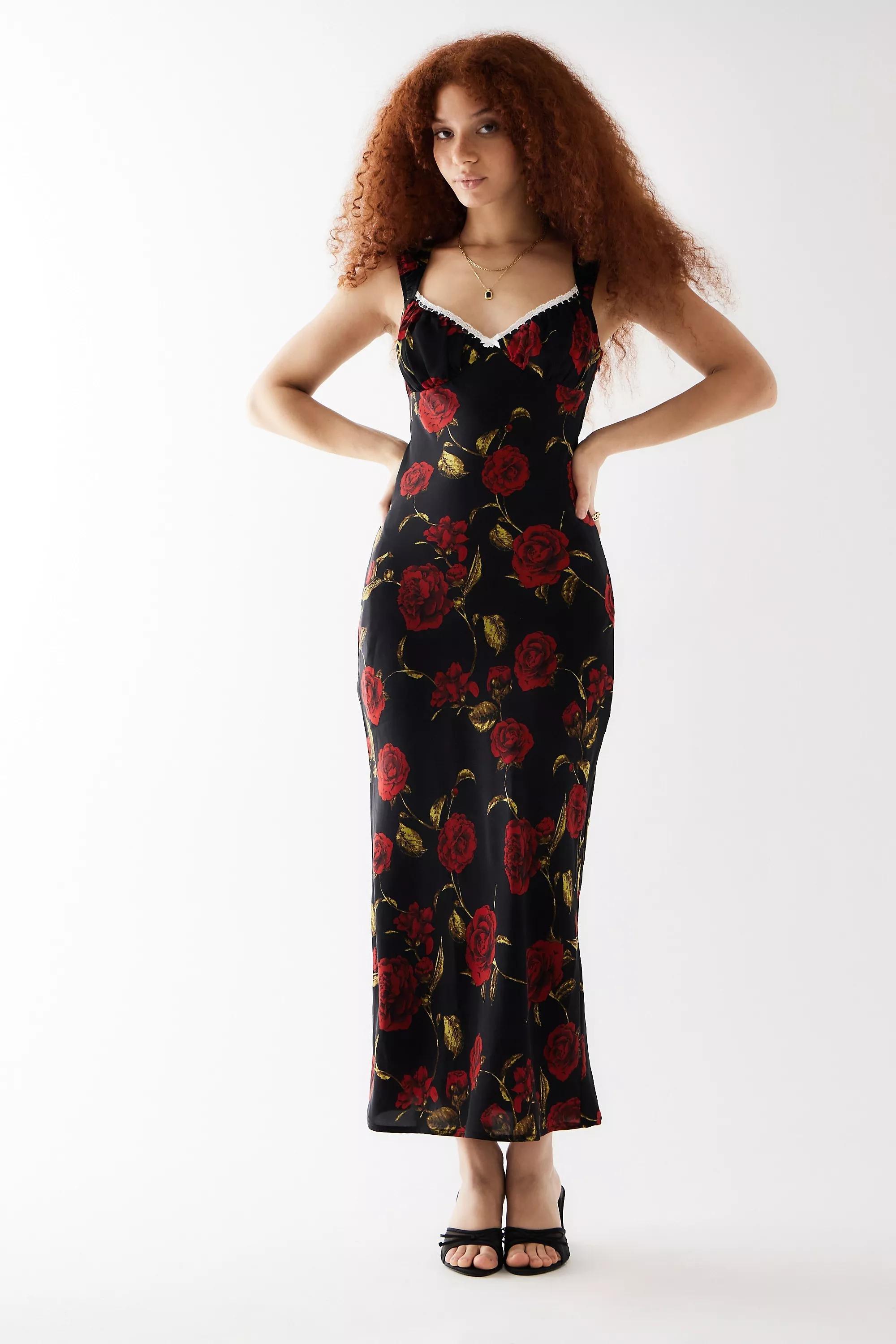 Black Kiss The Sky Selma Maxi Dress, , large image number 0