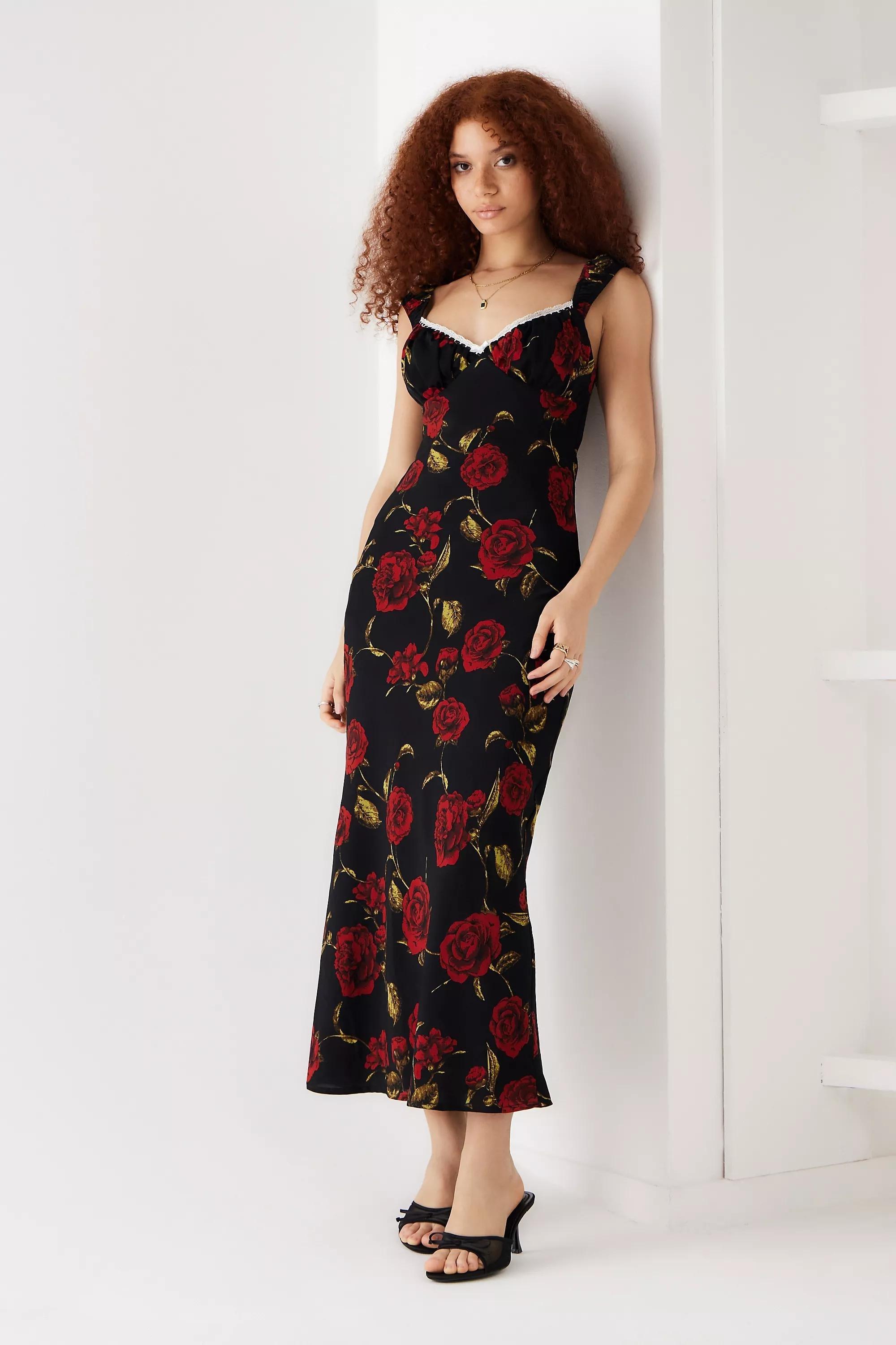 Black Kiss The Sky Selma Maxi Dress, , large image number 3