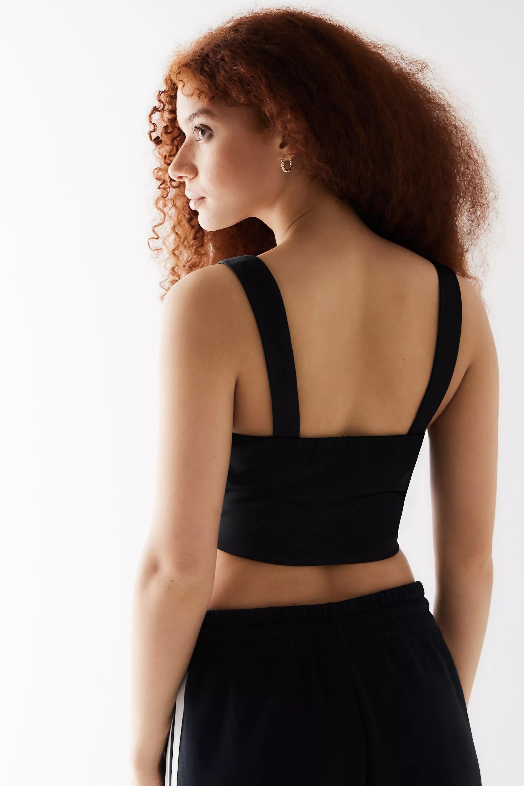 Black Love Triangle Uo Exclusive Estella Satin Corset, , large image number 3