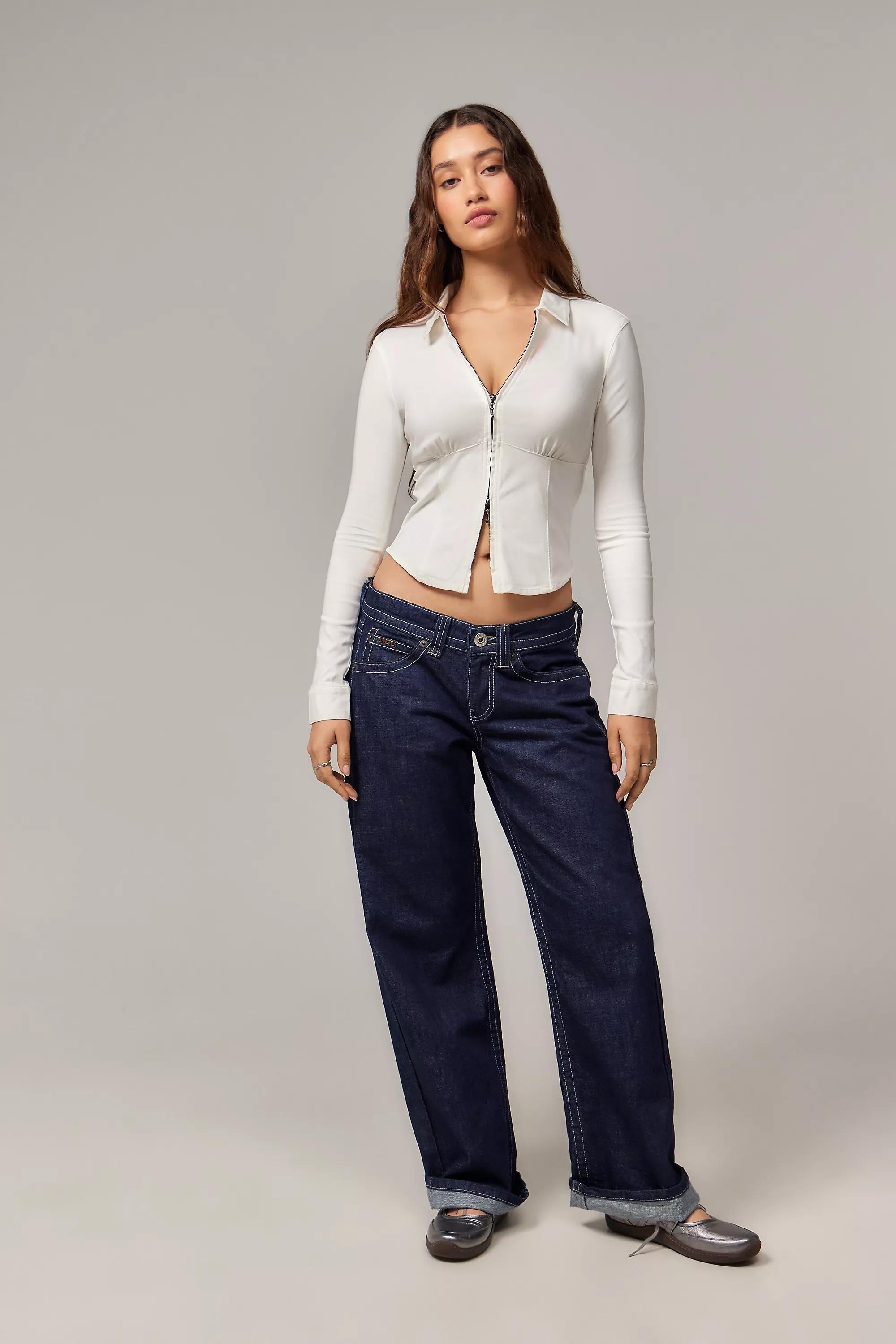 White Silence + Noise White Hailey Zip Through Shirt, , large image number 1