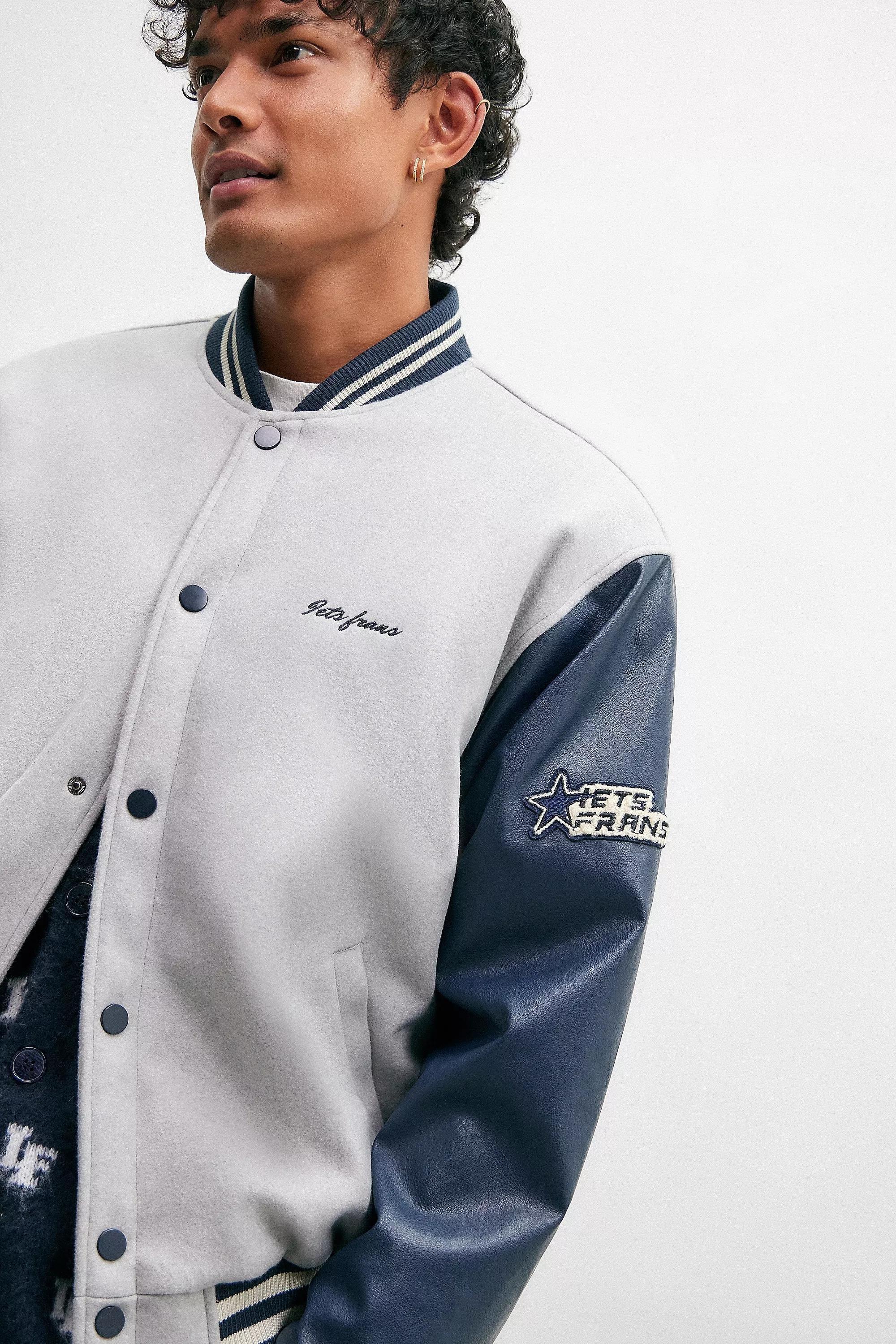 Grey Iets Frans... Varsity Bomber Jacket, , large image number 0