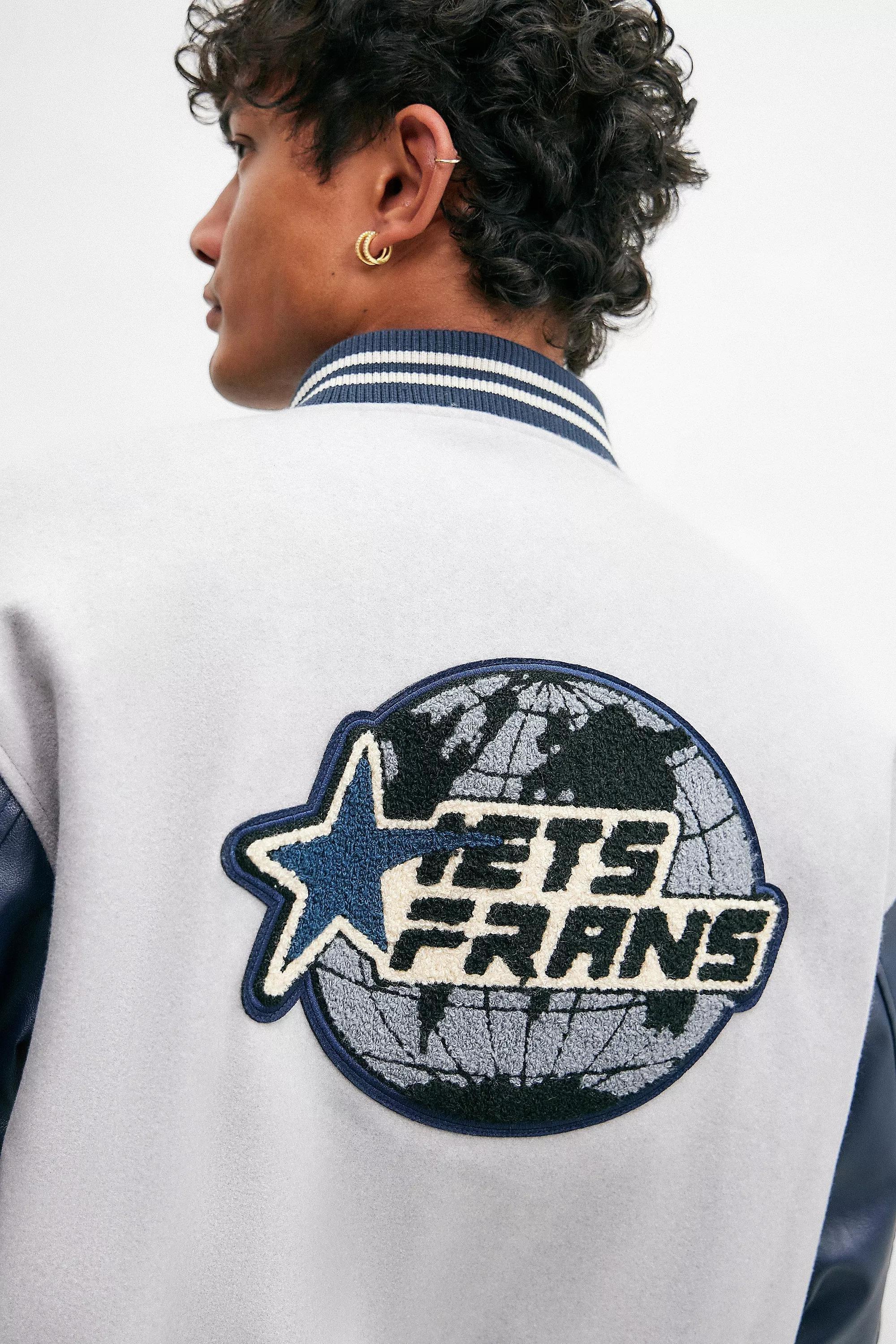 Grey Iets Frans... Varsity Bomber Jacket, , large image number 1
