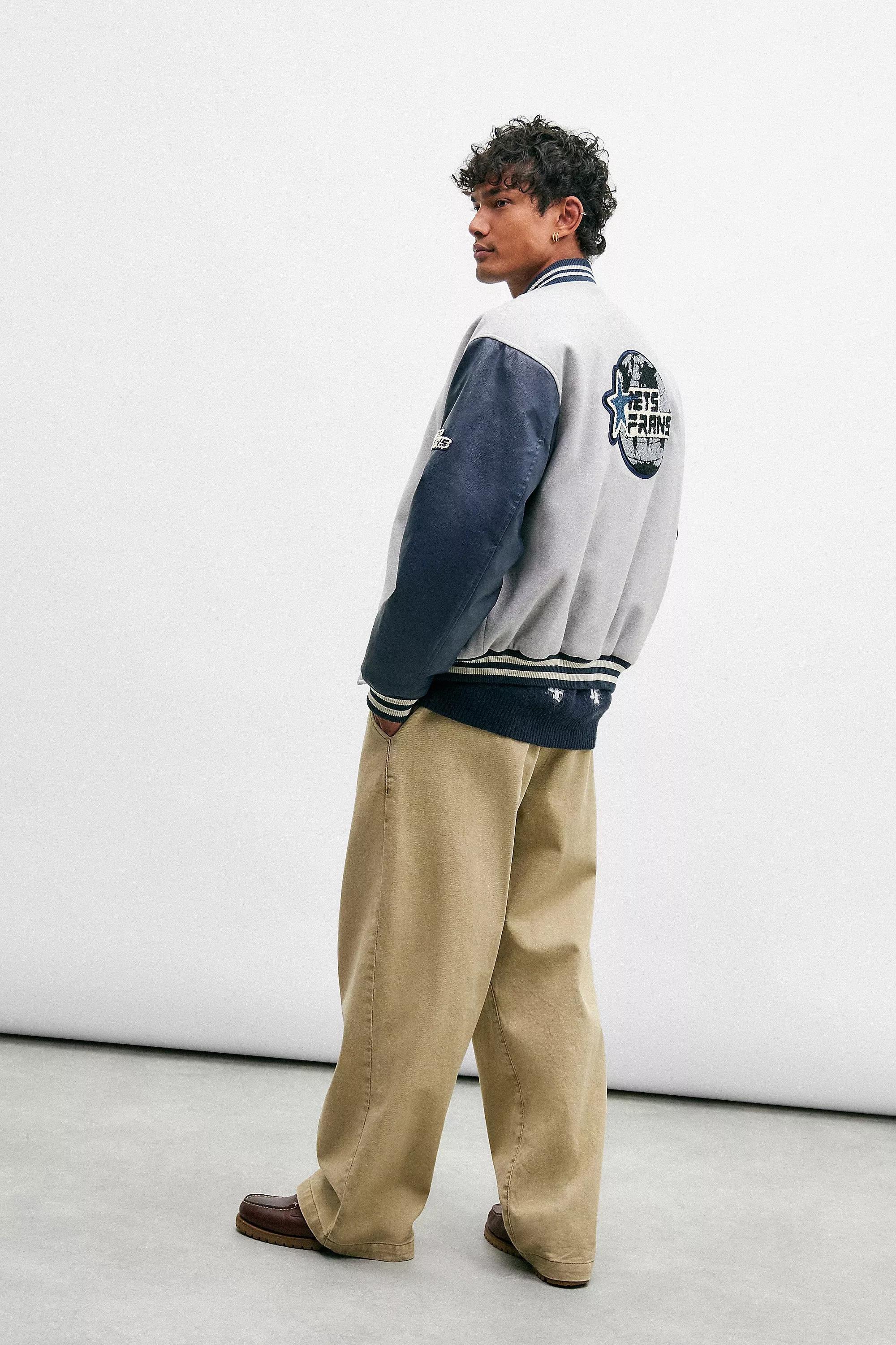 Grey Iets Frans... Varsity Bomber Jacket, , large image number 3