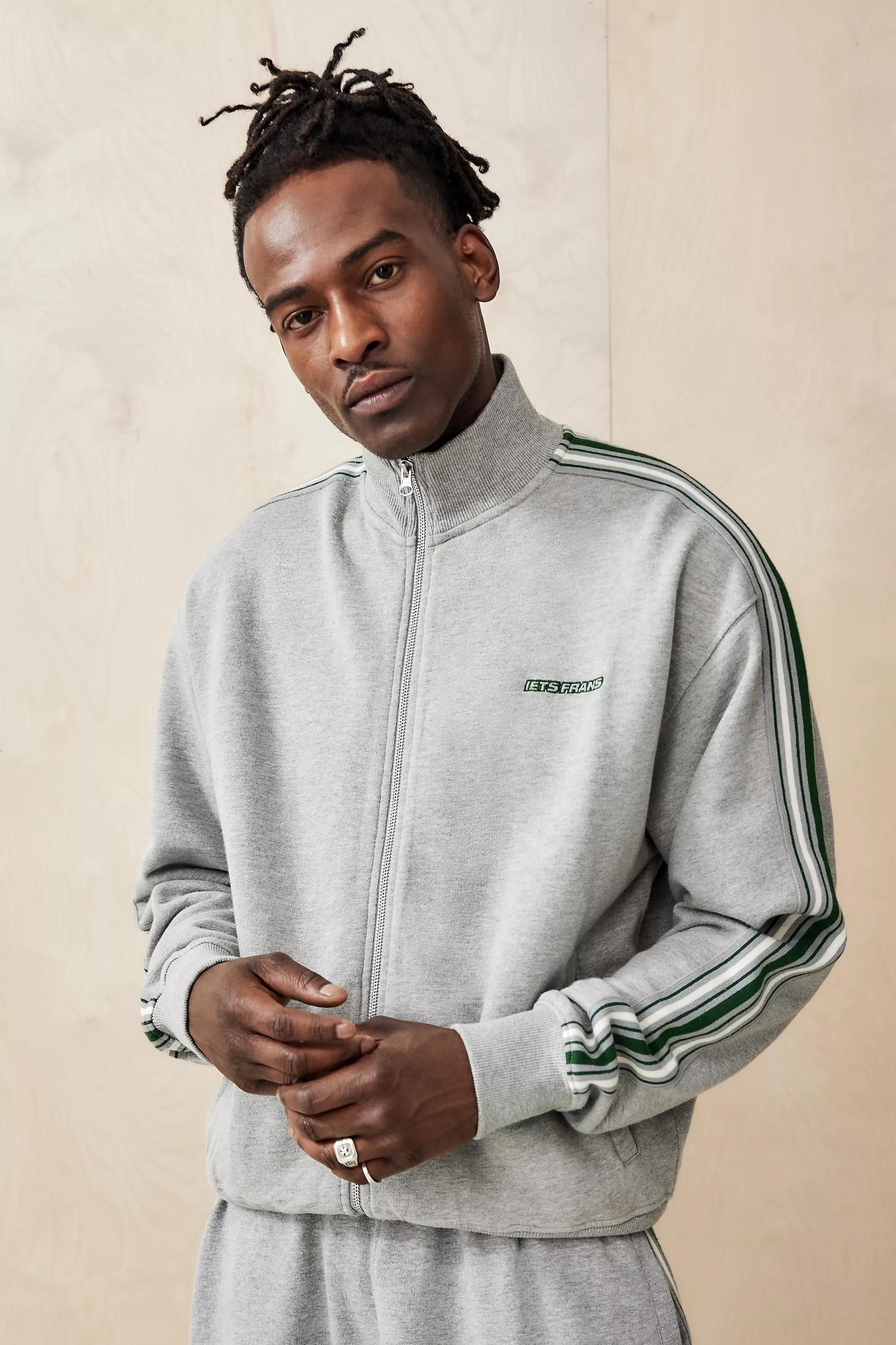 Grey Iets Frans... Taped Track Top, , large image number 0