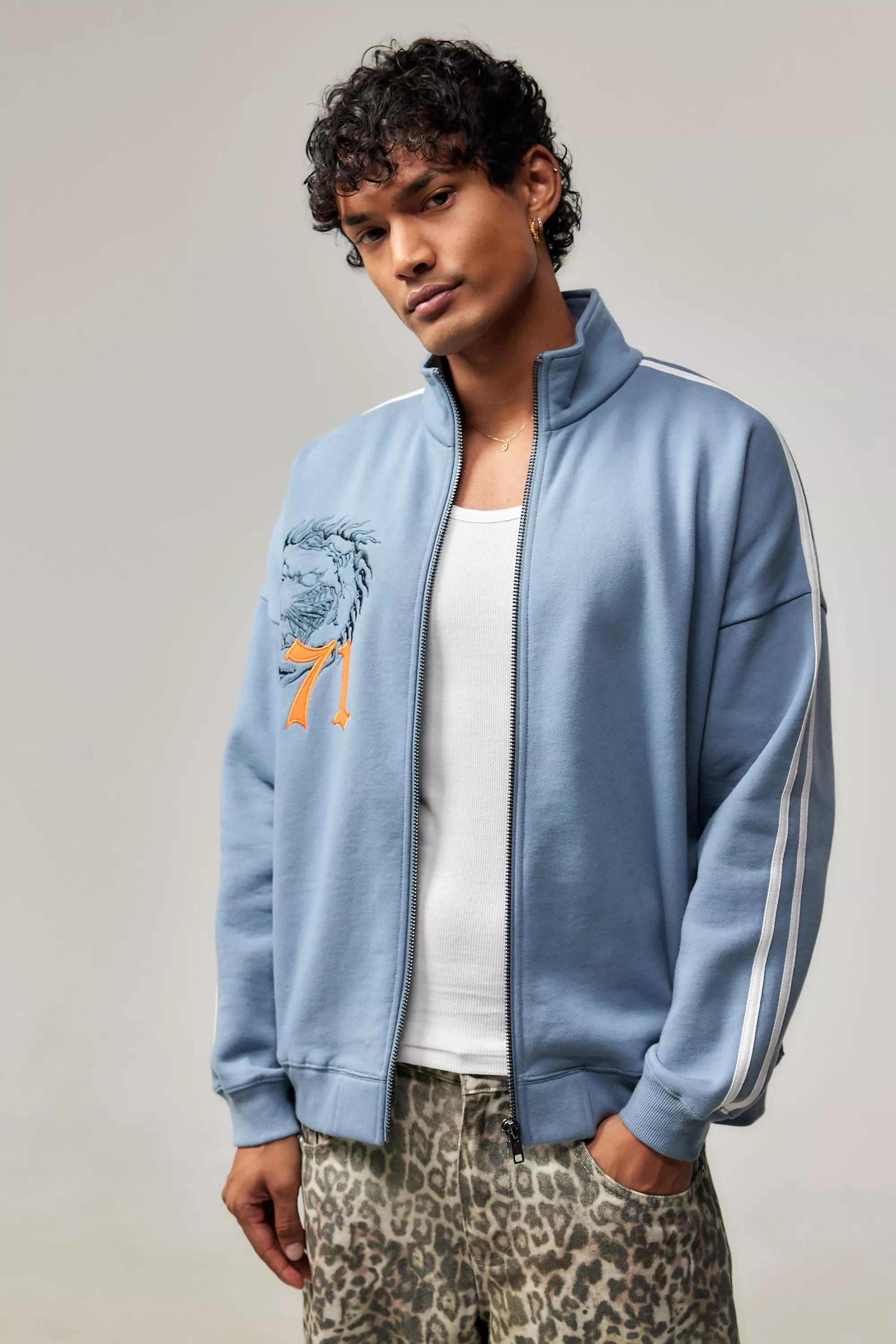 Blue Ed Hardy Uo Exclusive Tiger Track Top, , large image number 0