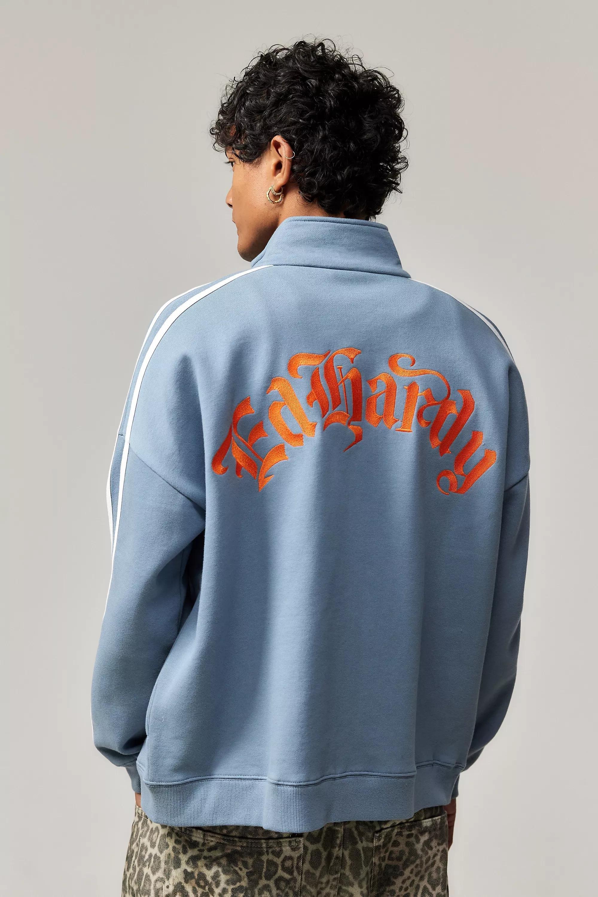 Blue Ed Hardy Uo Exclusive Tiger Track Top, , large image number 3