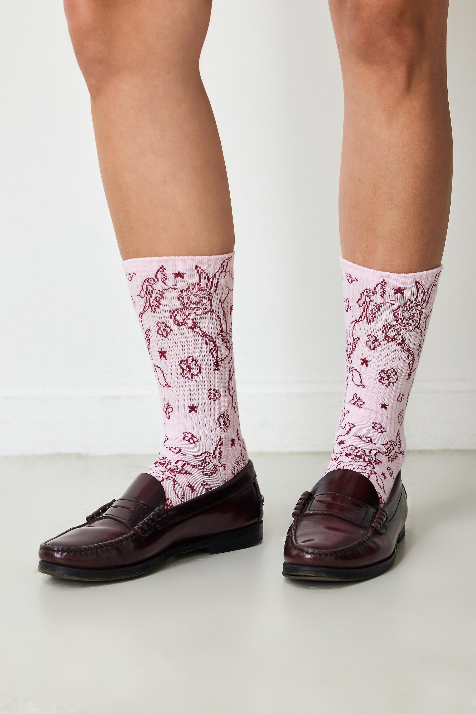 Pink Out From Under Cherub Socks, PINK, large image number 0