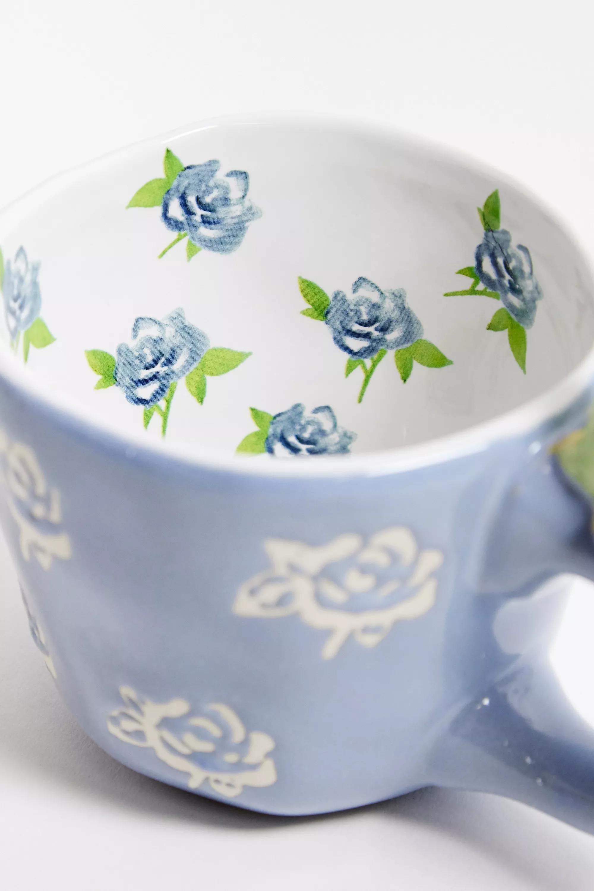 Multicolour Sitting Floral Frog Mug, ASSORT, large image number 3