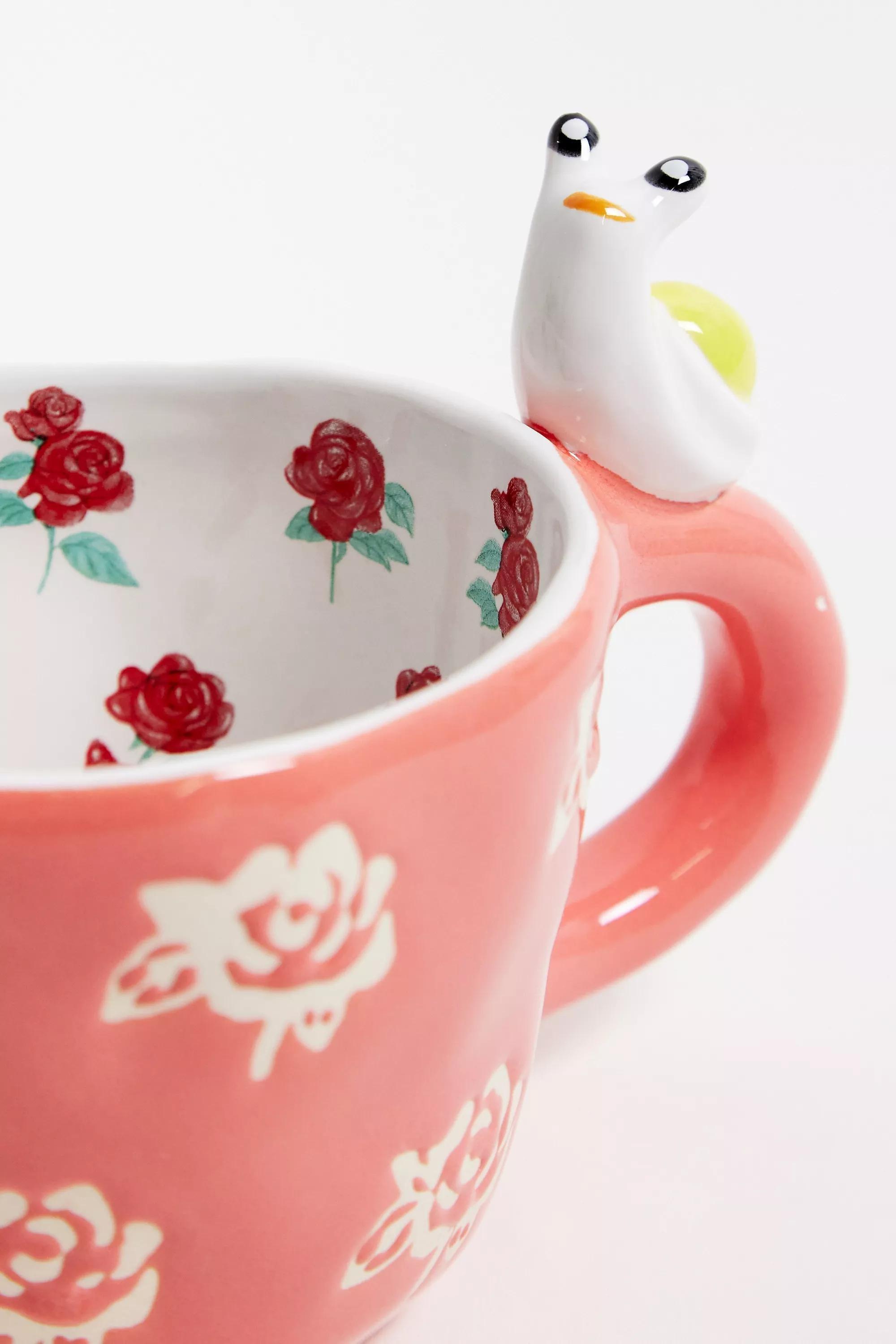 Multicolour Sitting Floral Snail Mug, ASSORT, large image number 4