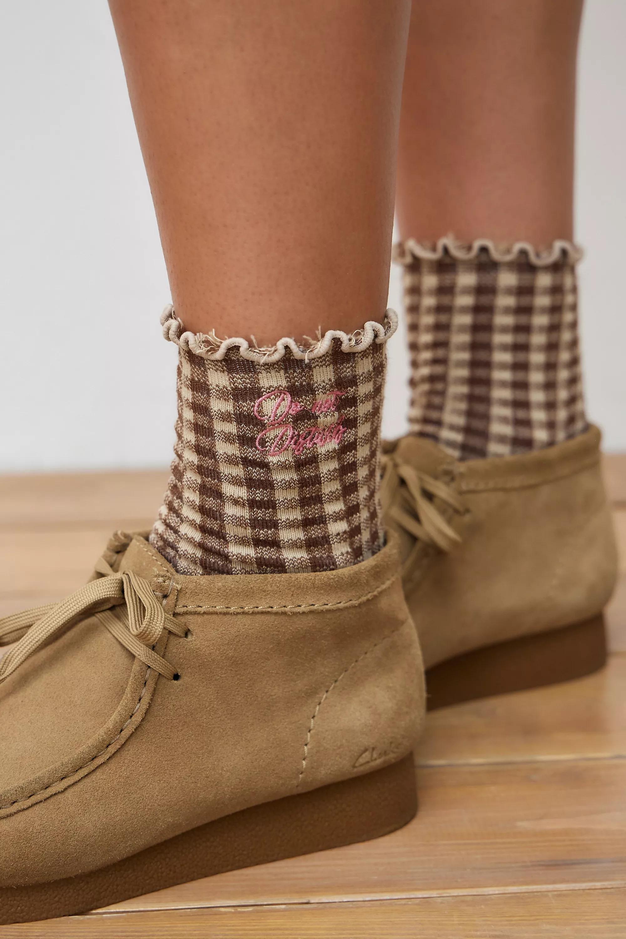 Brown Out From Under Do Not Disturb Socks, BRN, large image number 0