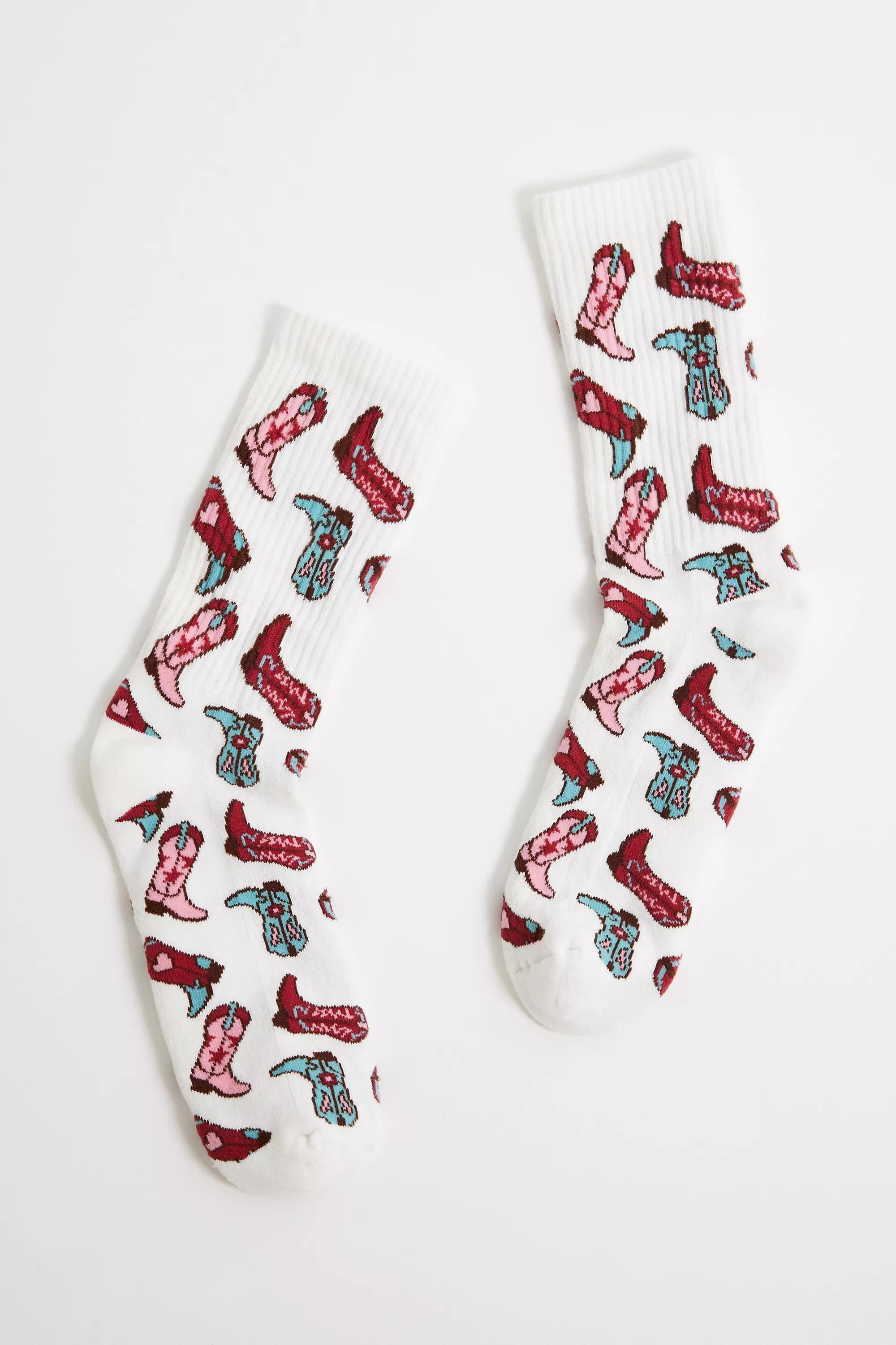 Multicolour Out From Under Western Boot Socks, IVRY, large image number 2