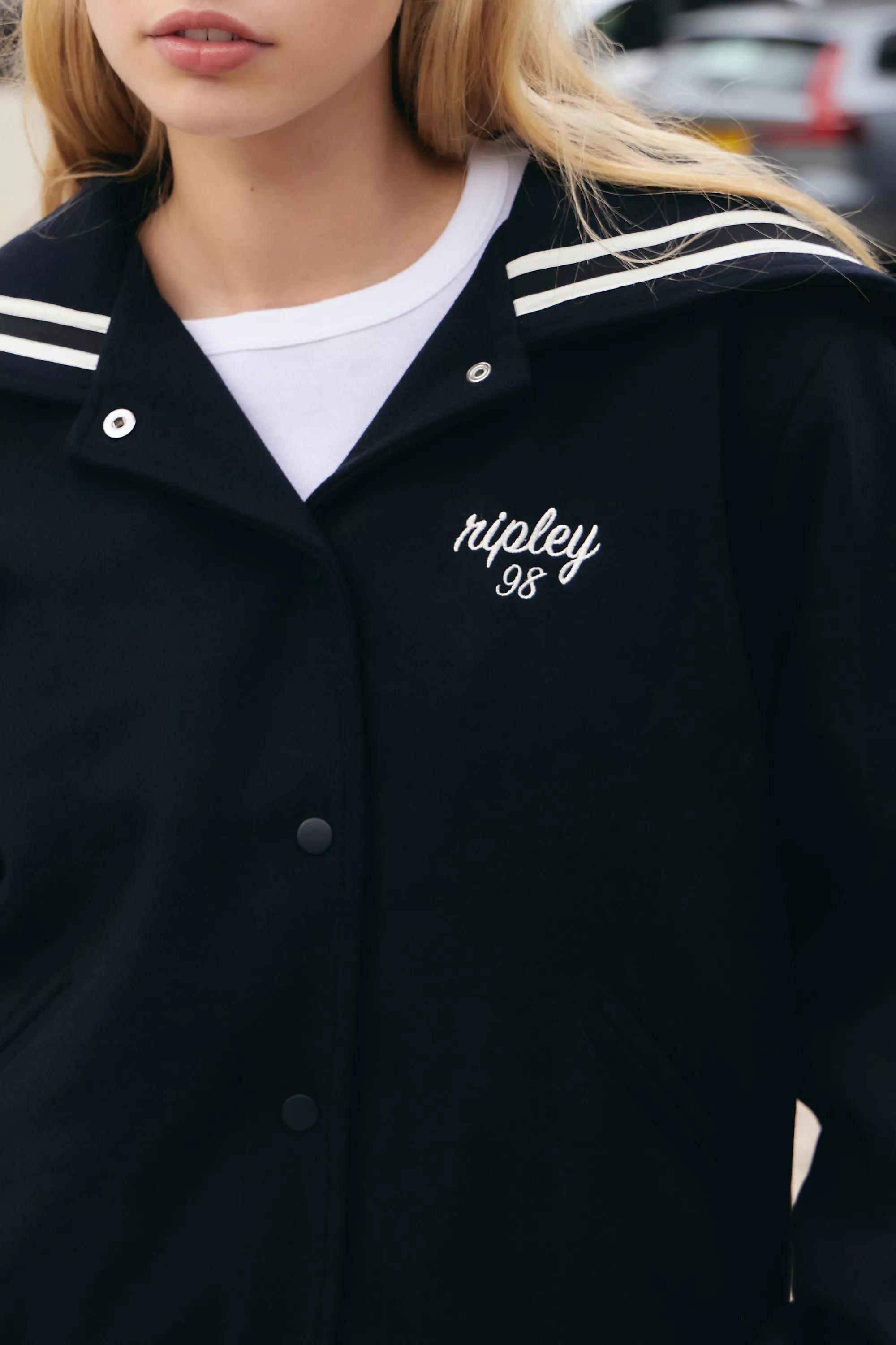 Navy Uo Sailor Varsity Jacket, , large image number 1
