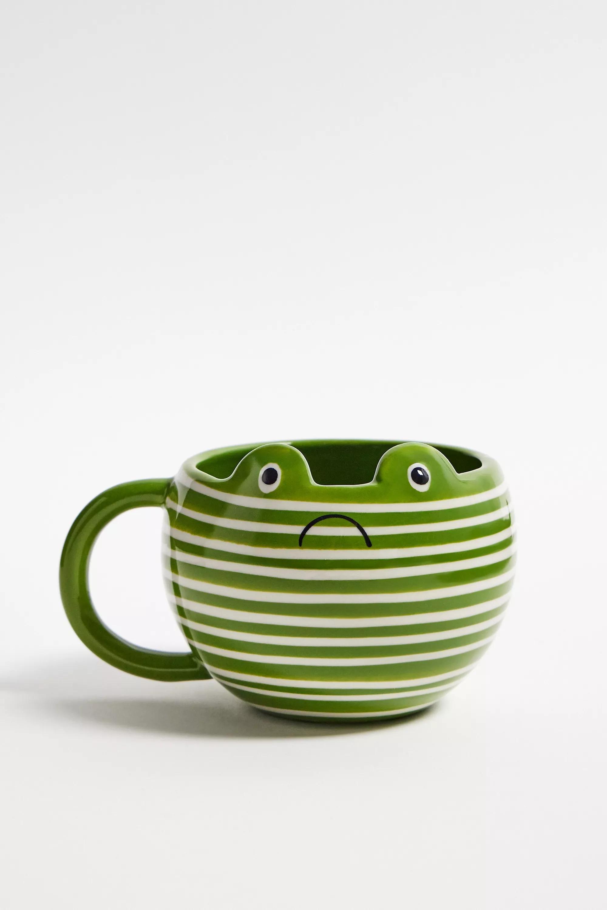 Green Grumpy Frog Mug, GRN, large image number 0