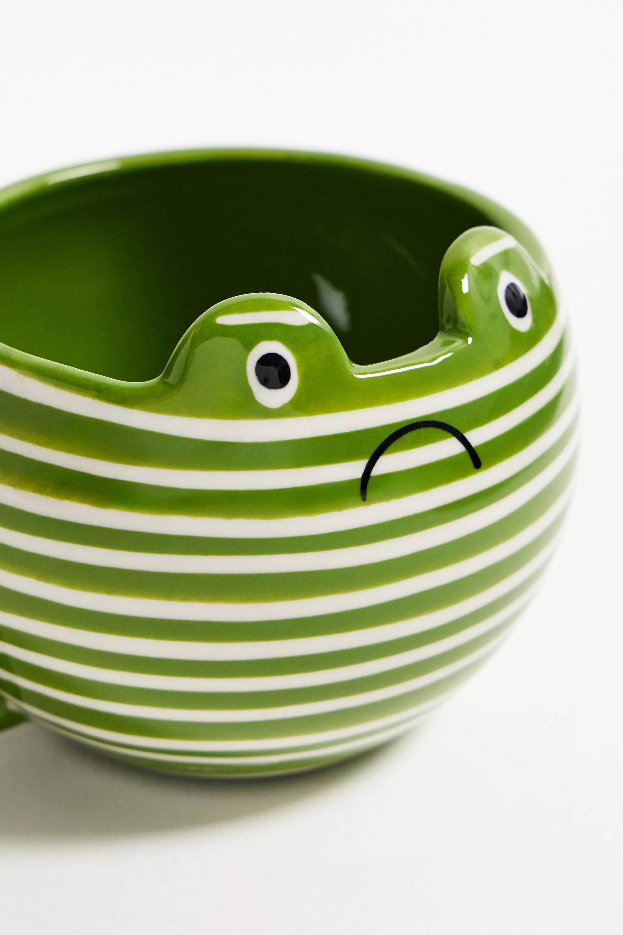 Green Grumpy Frog Mug, GRN, large image number 1