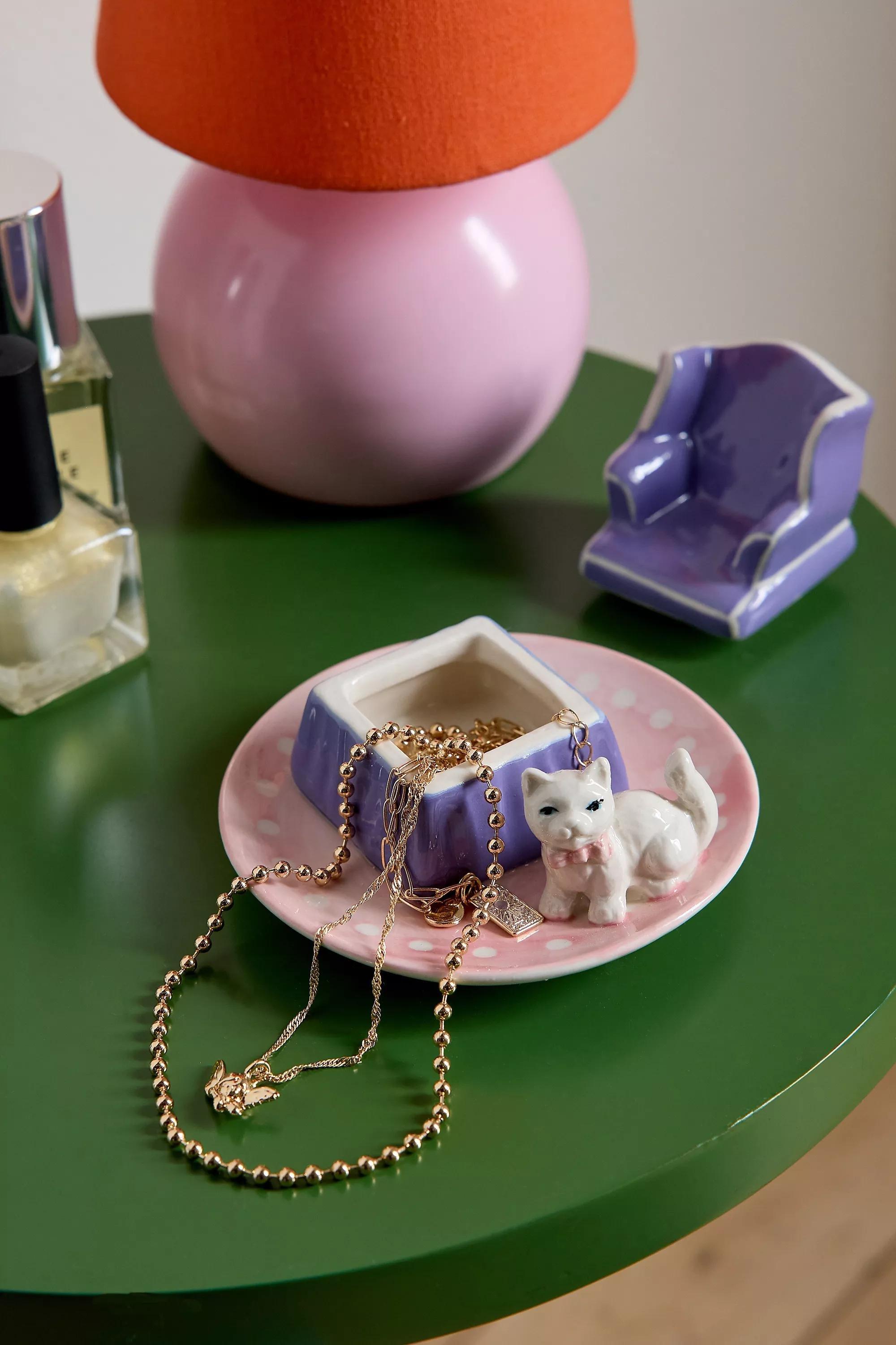Blue Mini Scene Catch-All Dish, ASSORT, large image number 0