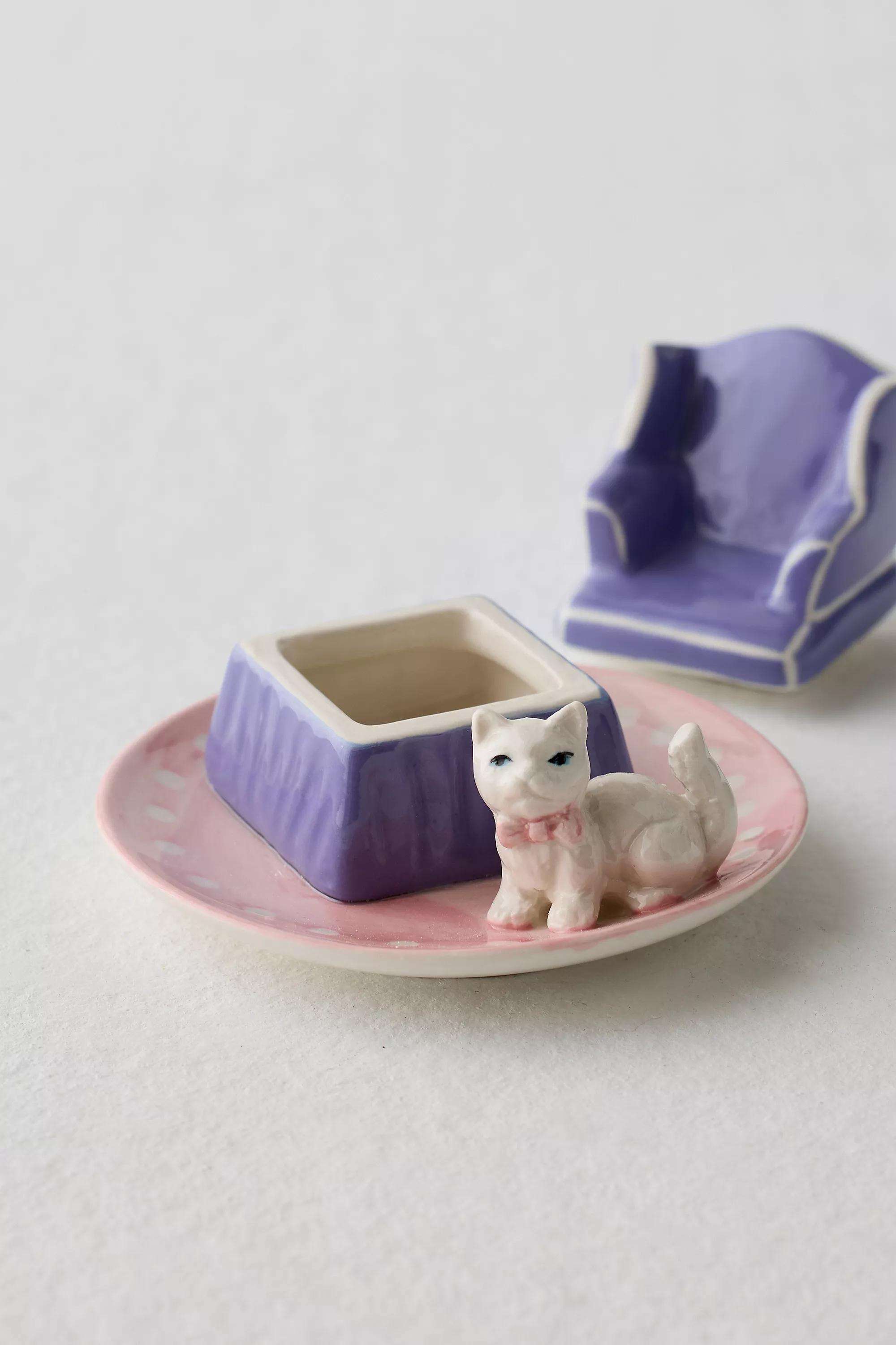 Blue Mini Scene Catch-All Dish, ASSORT, large image number 2