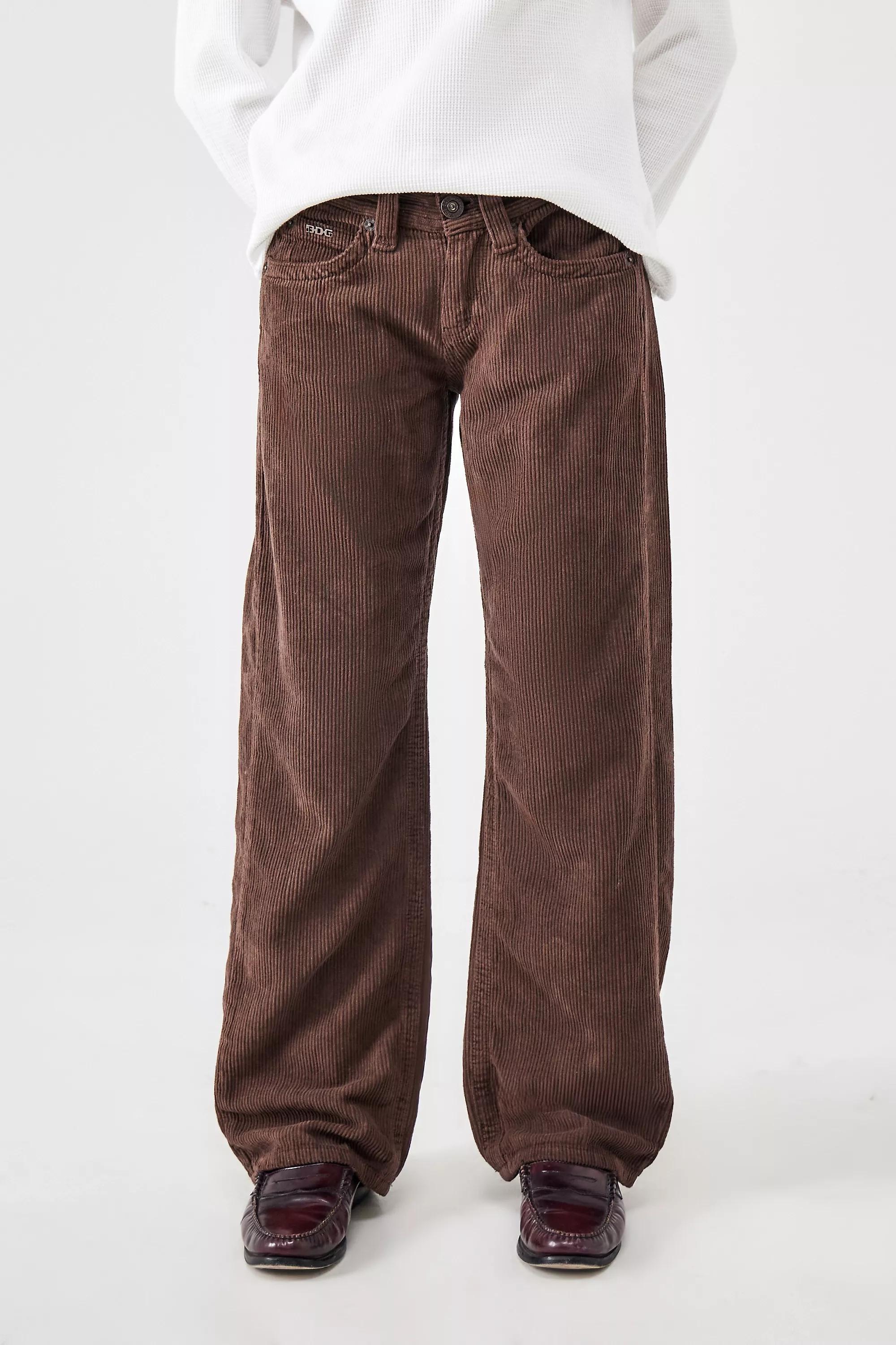 Brown Bdg Kayla Lowrider Corduroy Jeans, , large image number 0