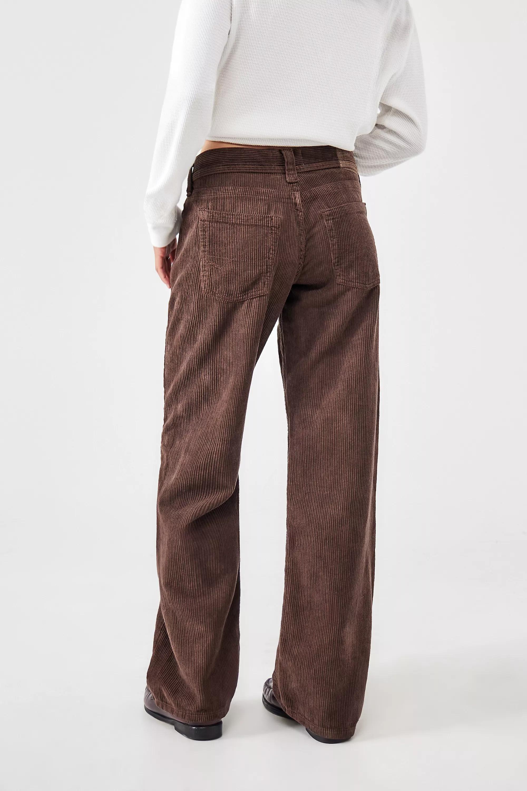 Brown Bdg Kayla Lowrider Corduroy Jeans, , large image number 3
