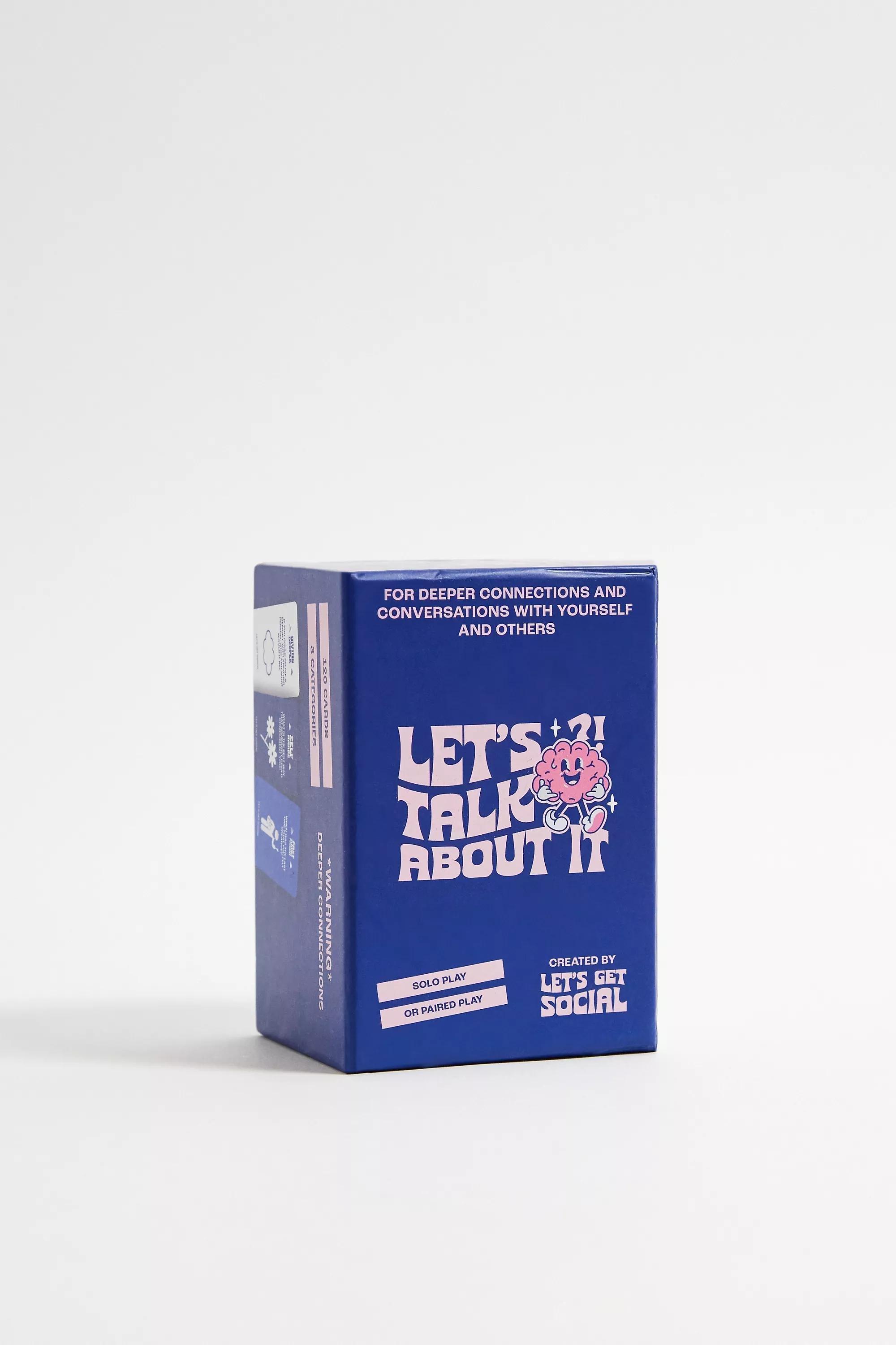 Blue Lets Talk About It Uo Exclusive Card Game, BLUE, large image number 0
