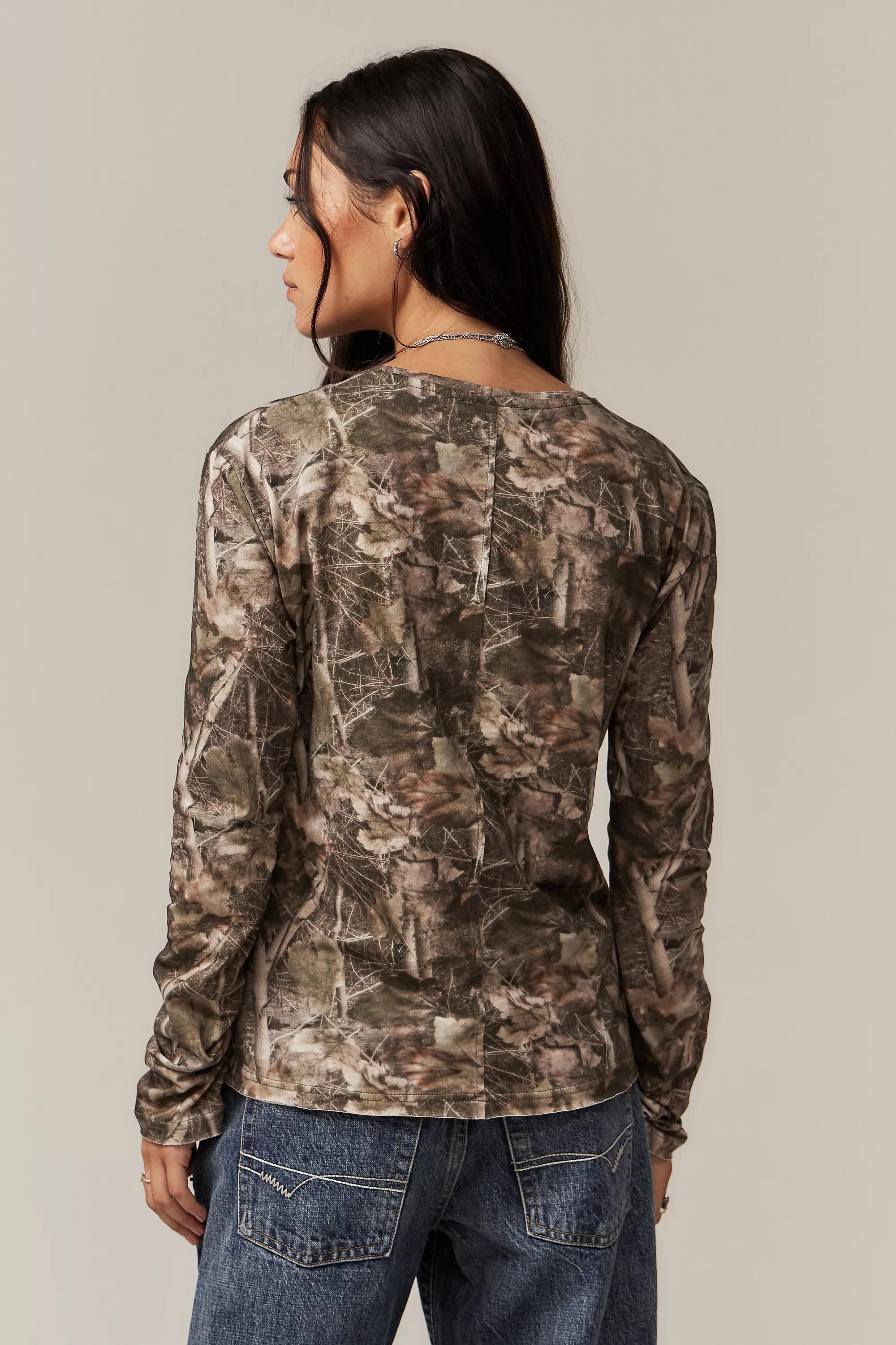 ASSORT Jaded London Woodland Mesh Long Sleeve Top, , large image number 3