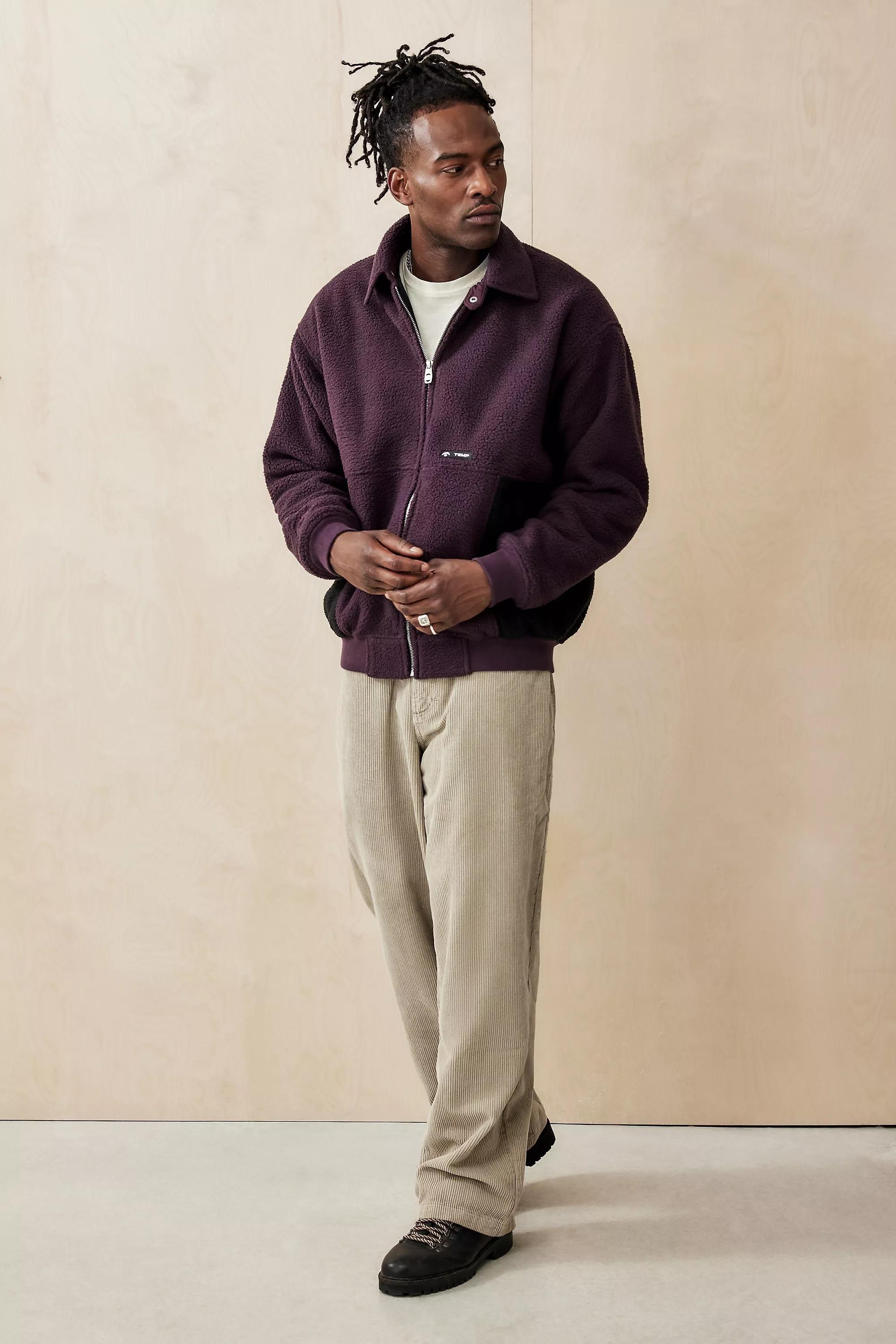 Purple Temp Surf Co Uo Exclusive Fleece Jacket, , large image number 2