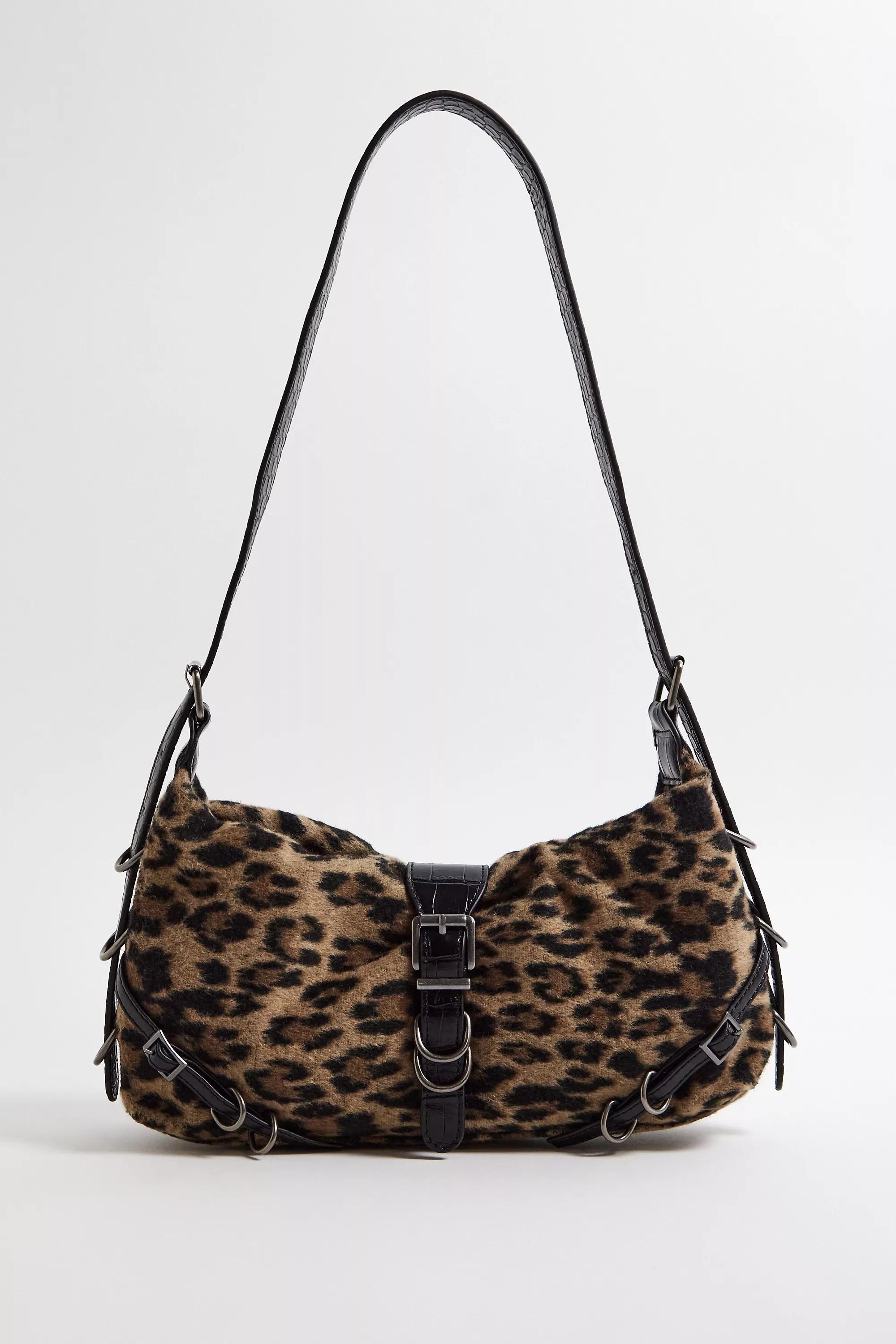 Brown Uo Hayden Faux Fur Leopard Bag, BRN, large image number 1