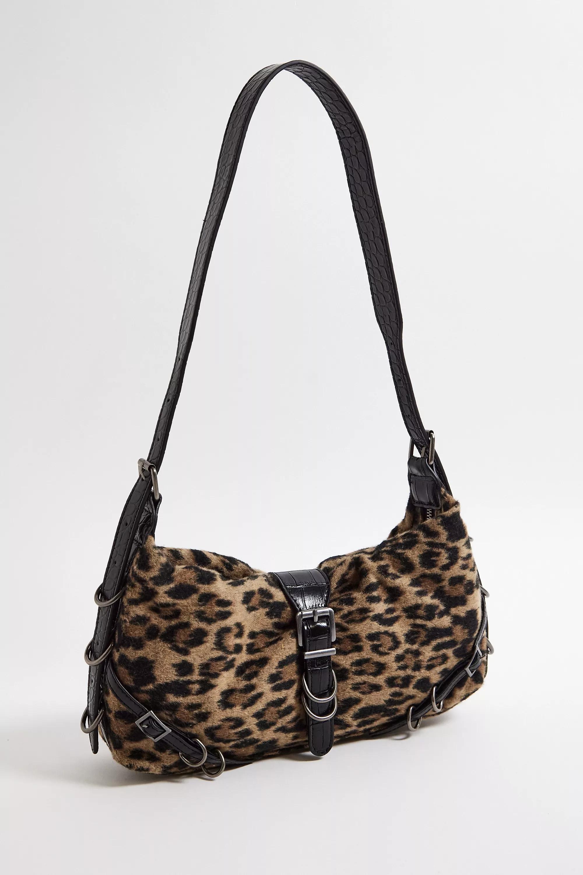 Brown Uo Hayden Faux Fur Leopard Bag, BRN, large image number 3