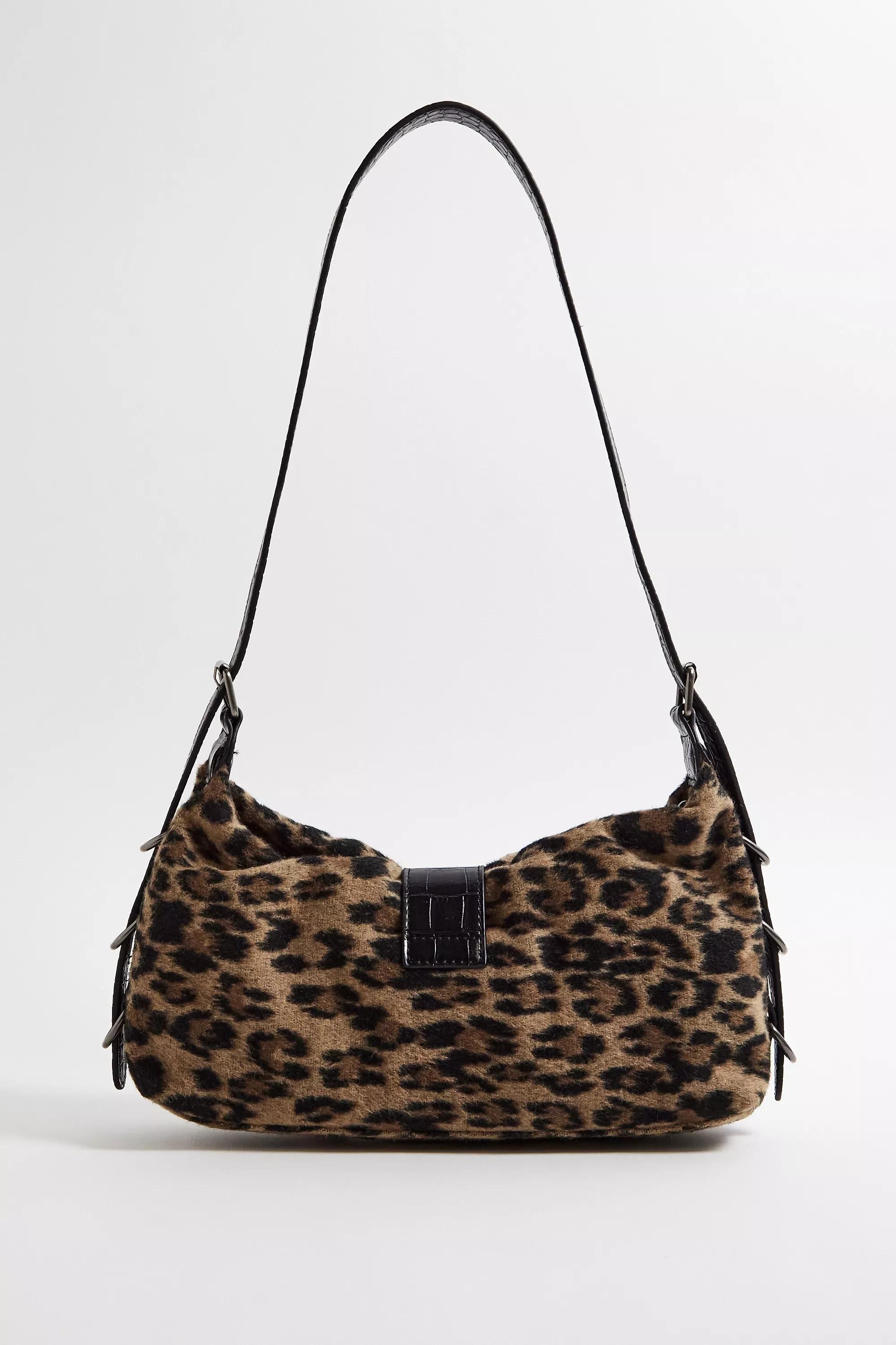 Brown Uo Hayden Faux Fur Leopard Bag, BRN, large image number 4