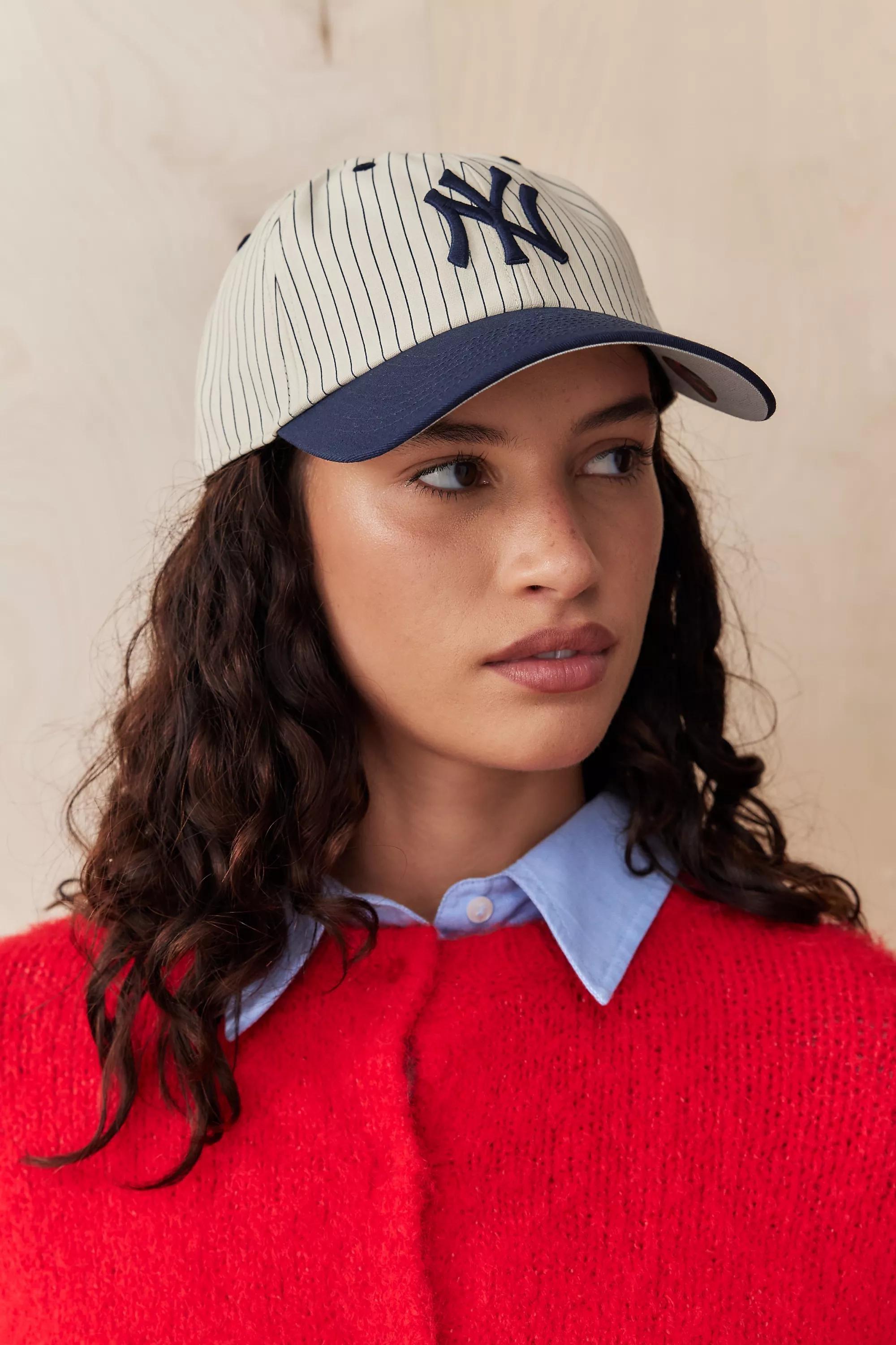 47 Uo Exclusive Cleanup Striped Baseball Cap, NAVY, large image number 0
