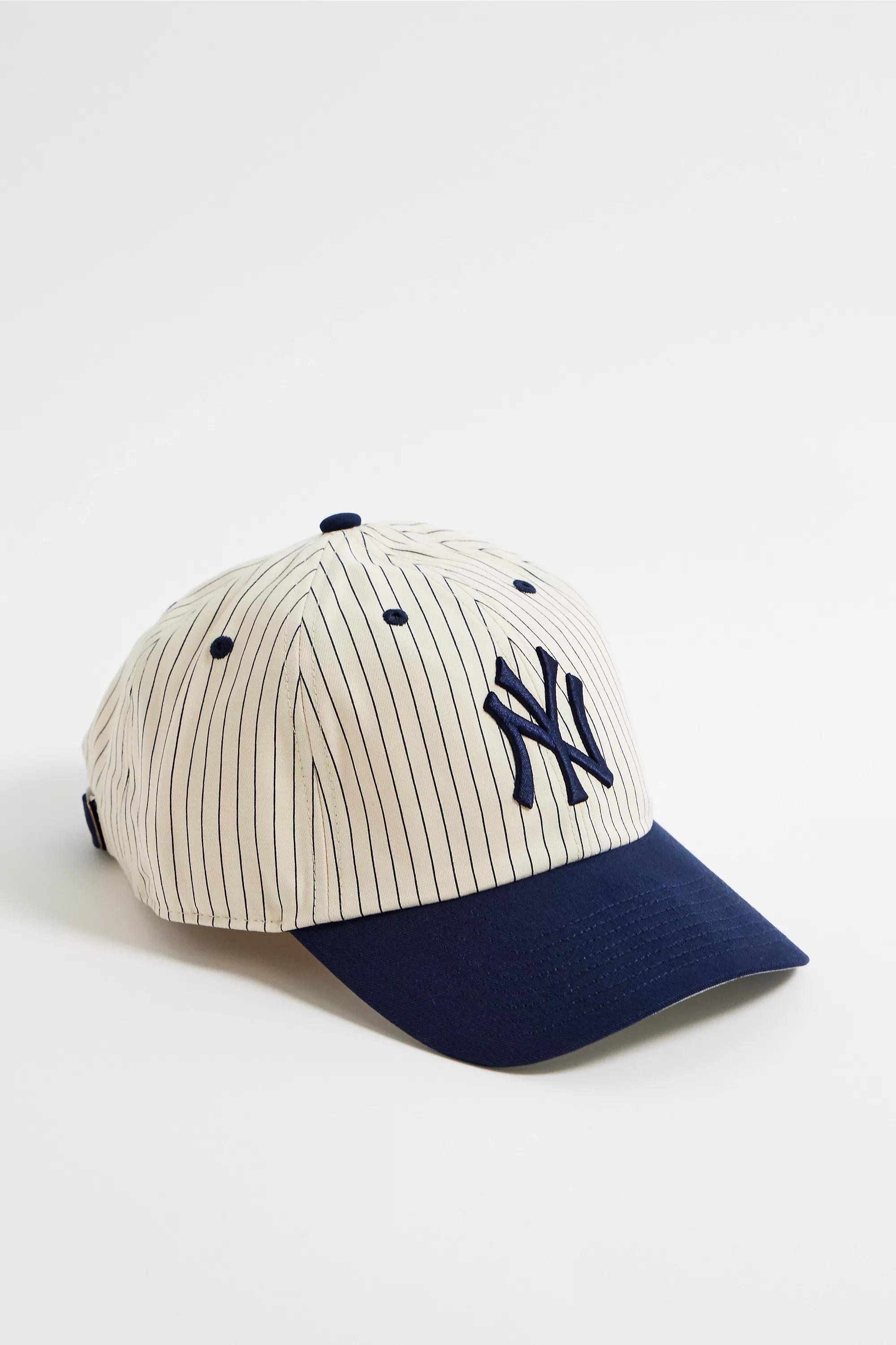 47 Uo Exclusive Cleanup Striped Baseball Cap, NAVY, large image number 1