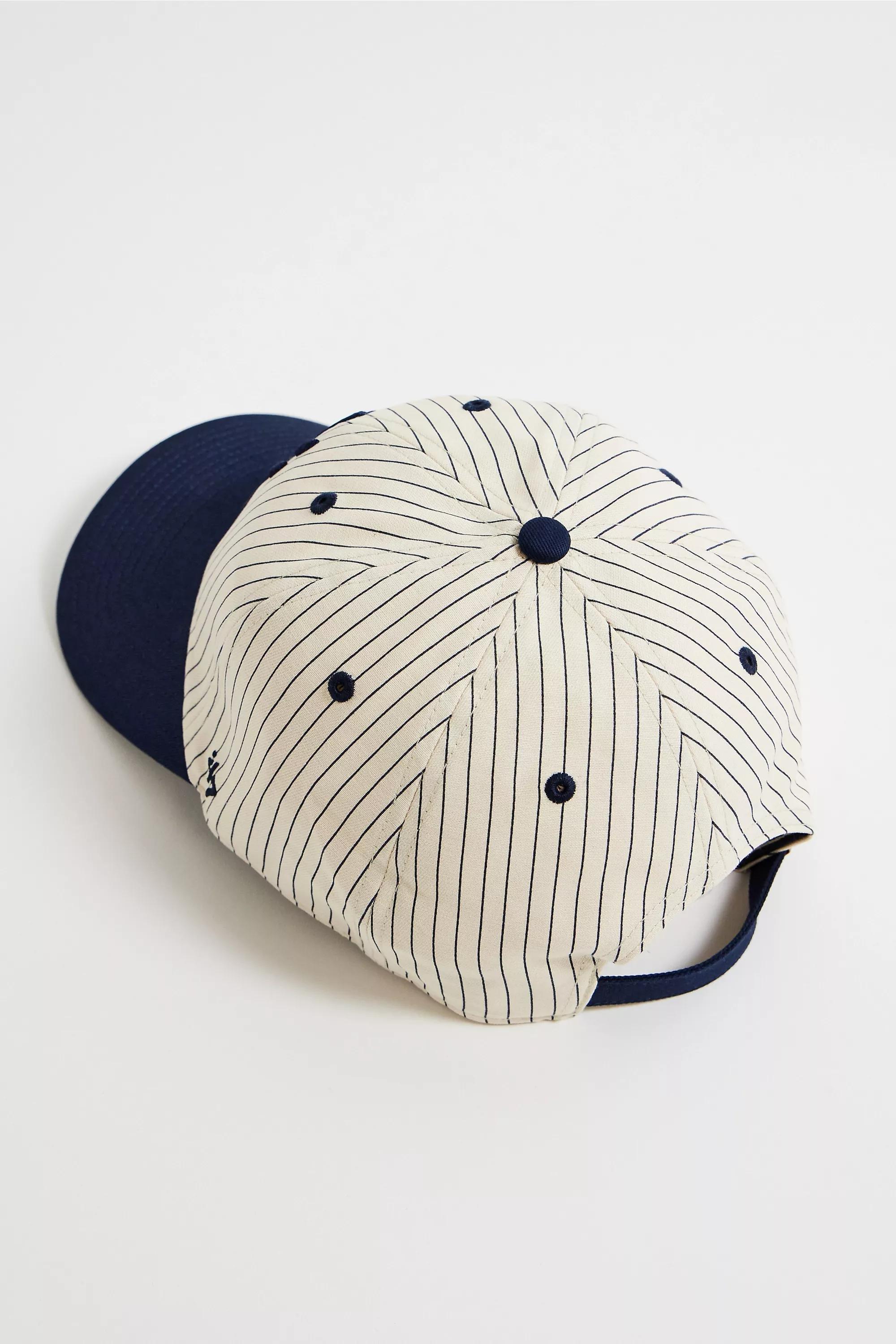 47 Uo Exclusive Cleanup Striped Baseball Cap, NAVY, large image number 3