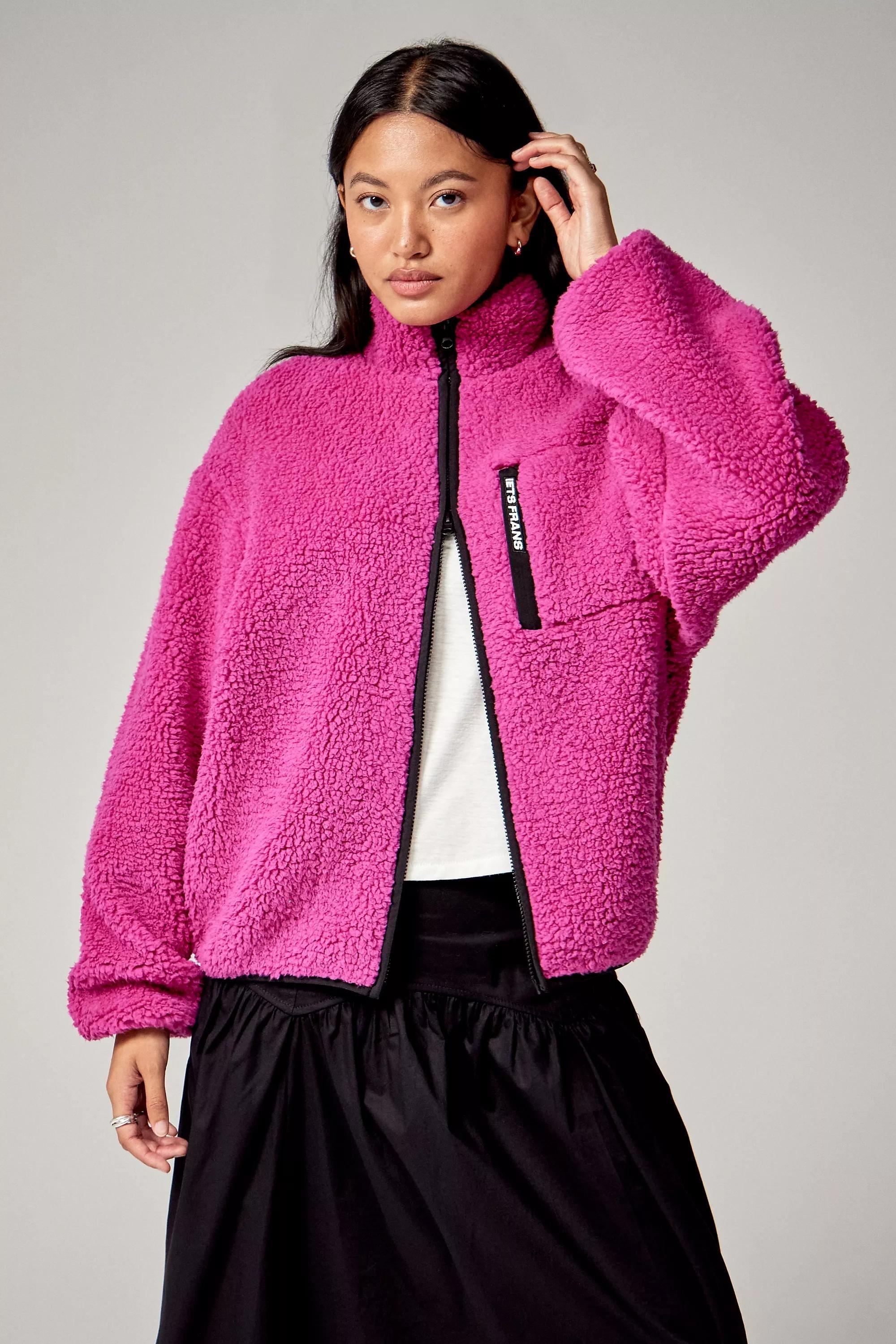 Pink Iets Frans... Zip-Through Fleece Jacket, , large image number 0