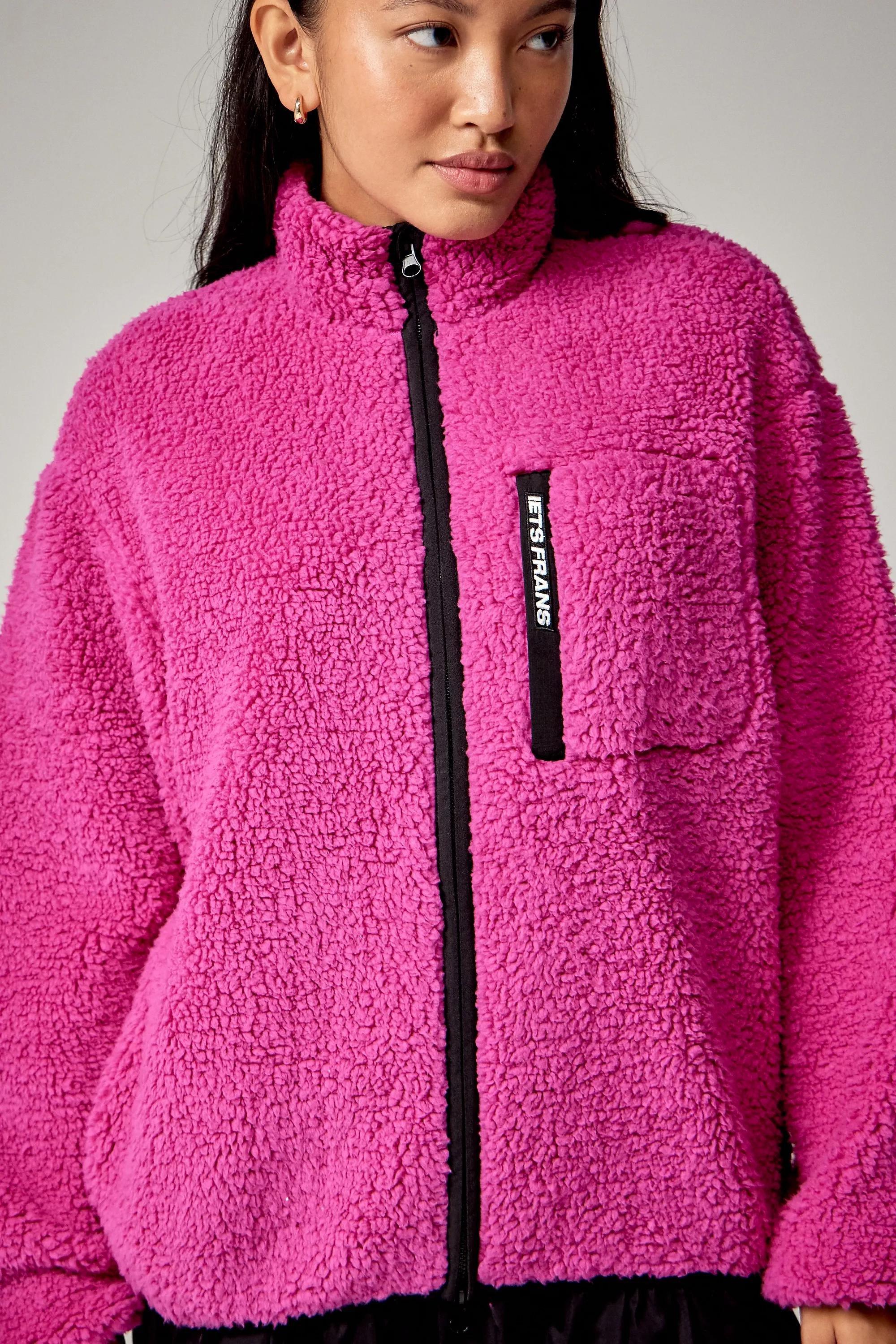 Pink Iets Frans... Zip-Through Fleece Jacket, , large image number 2
