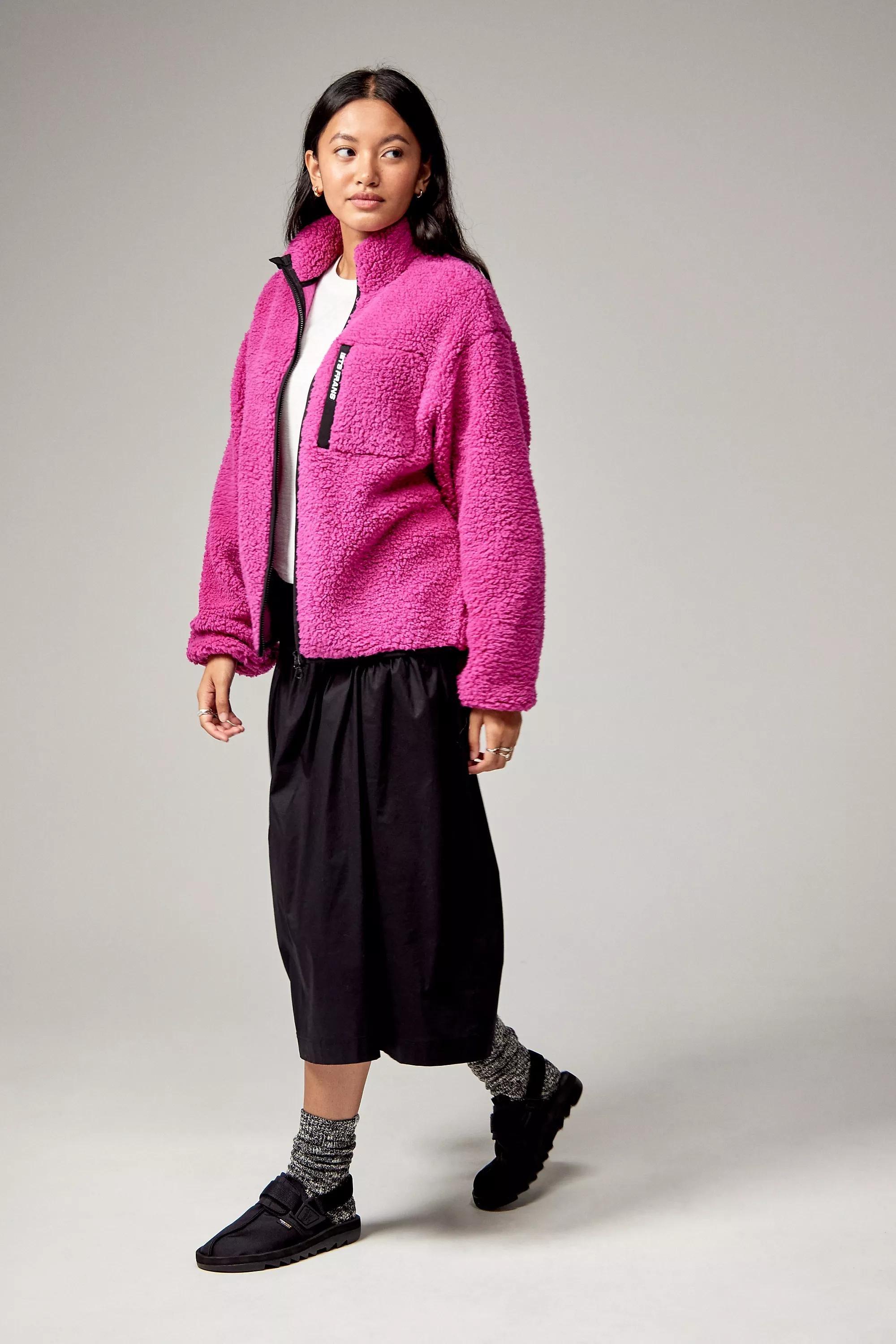 Pink Iets Frans... Zip-Through Fleece Jacket, , large image number 3