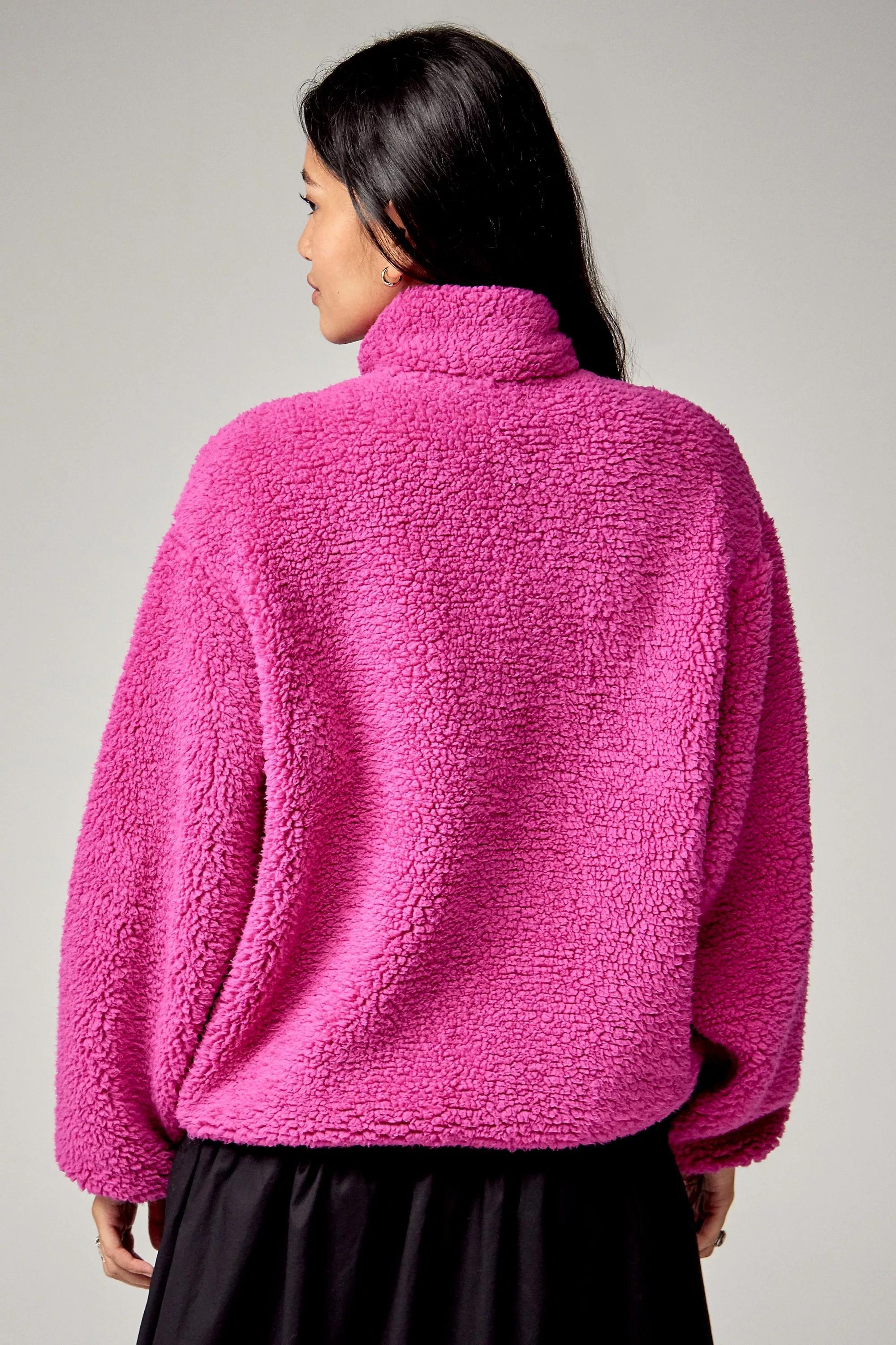 Pink Iets Frans... Zip-Through Fleece Jacket, , large image number 4