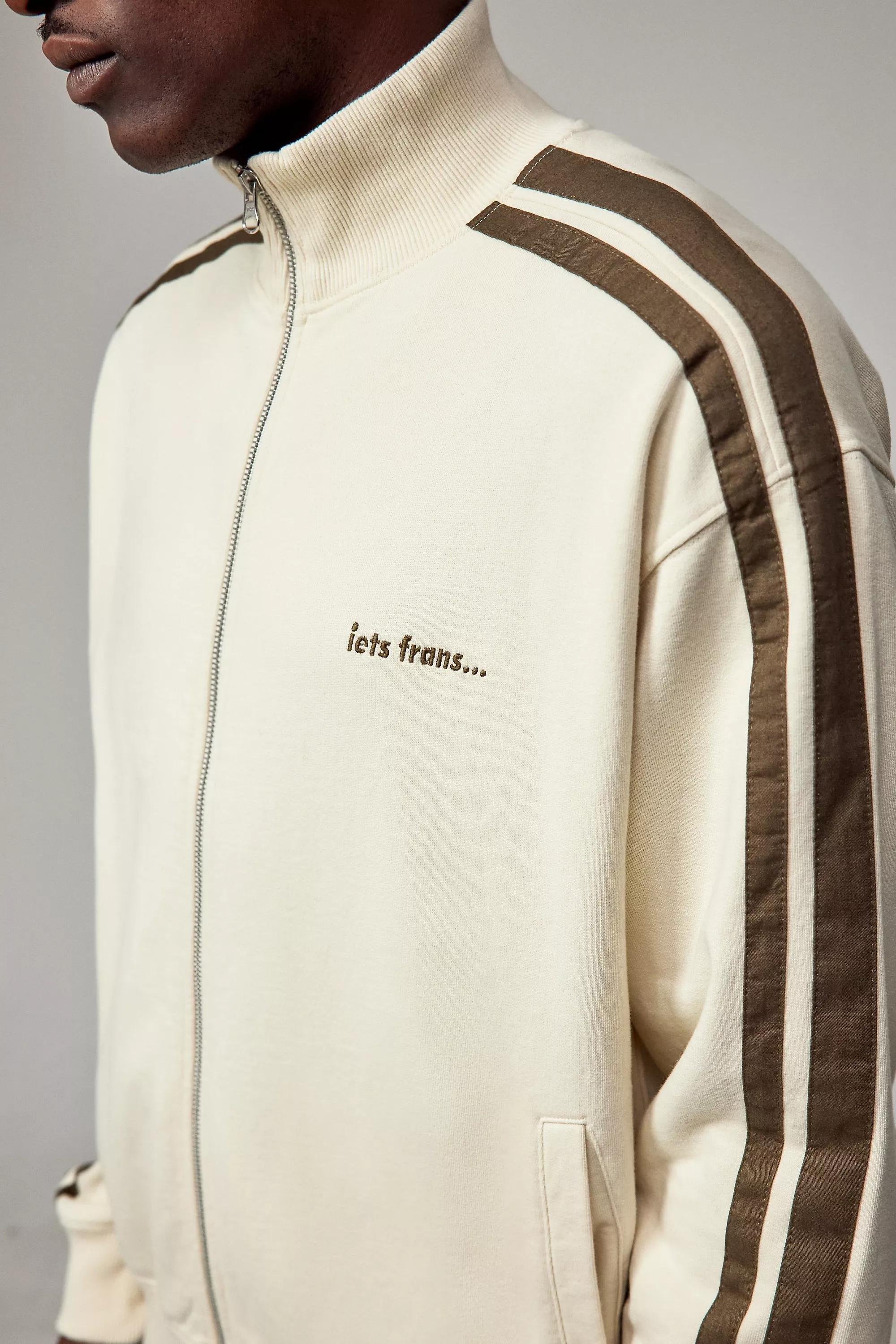 Cream Iets Frans... Teddi Track Top, CREME, large image number 2