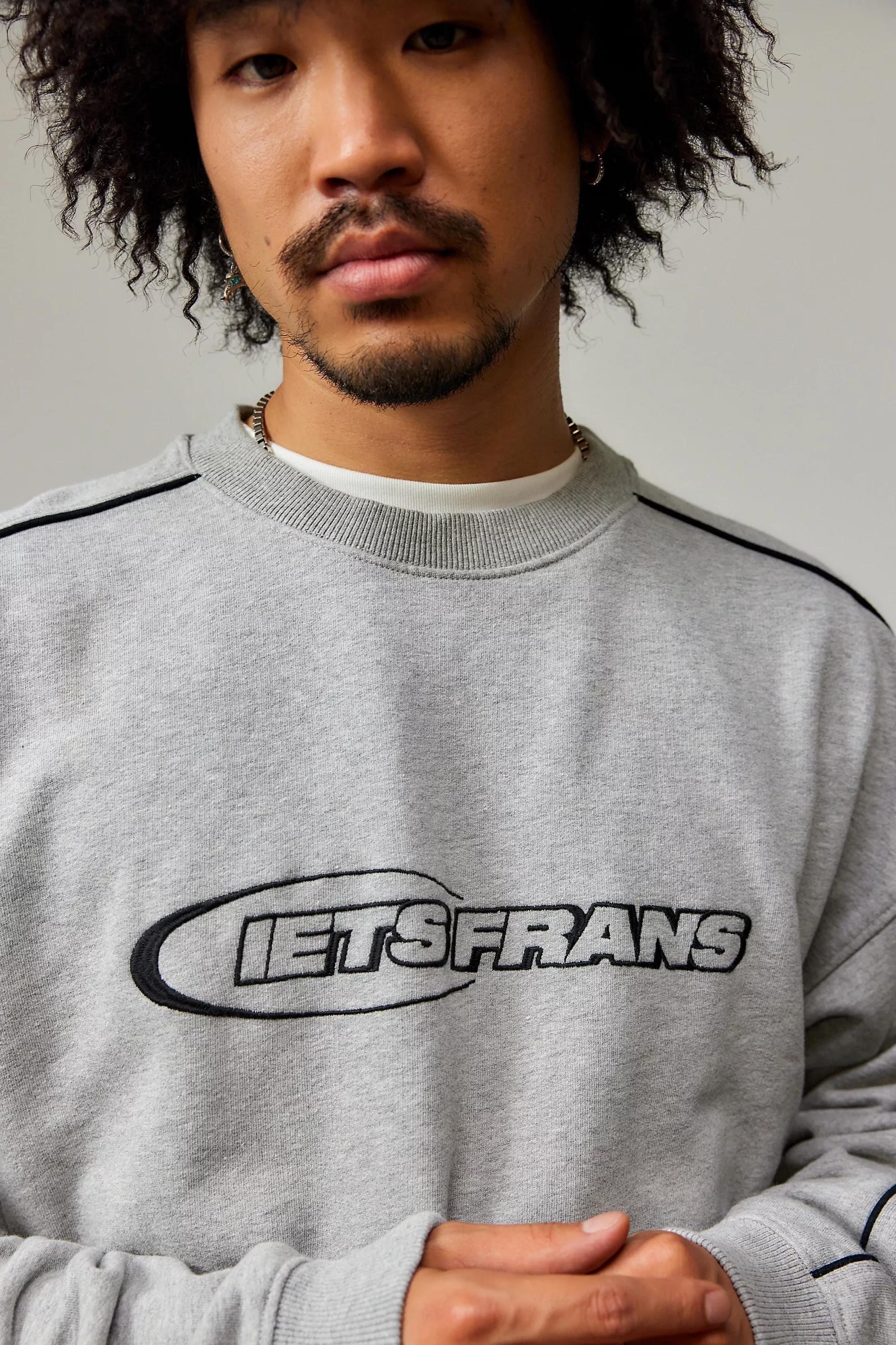 Grey Iets Frans... Piped Sweatshirt, , large image number 1