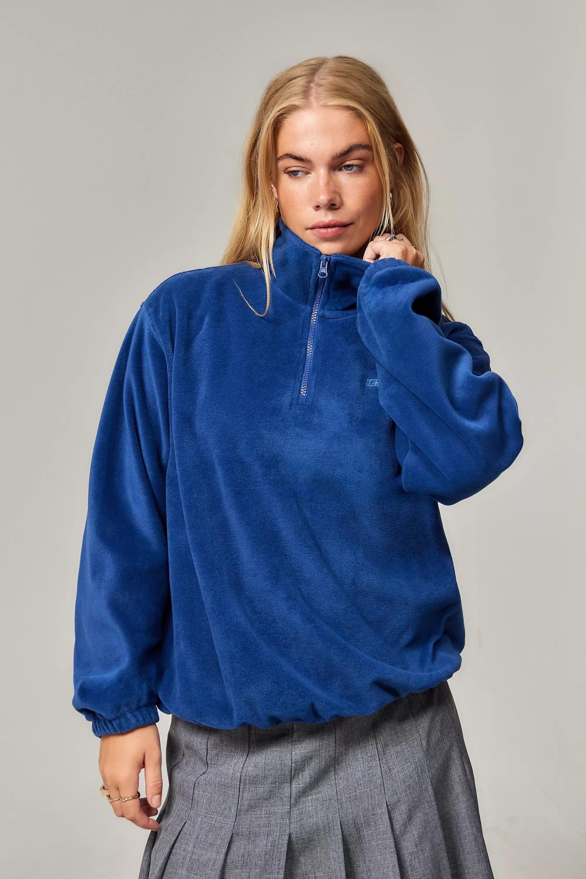 Navy Iets Frans... Half-Zip Fleece, , large image number 0