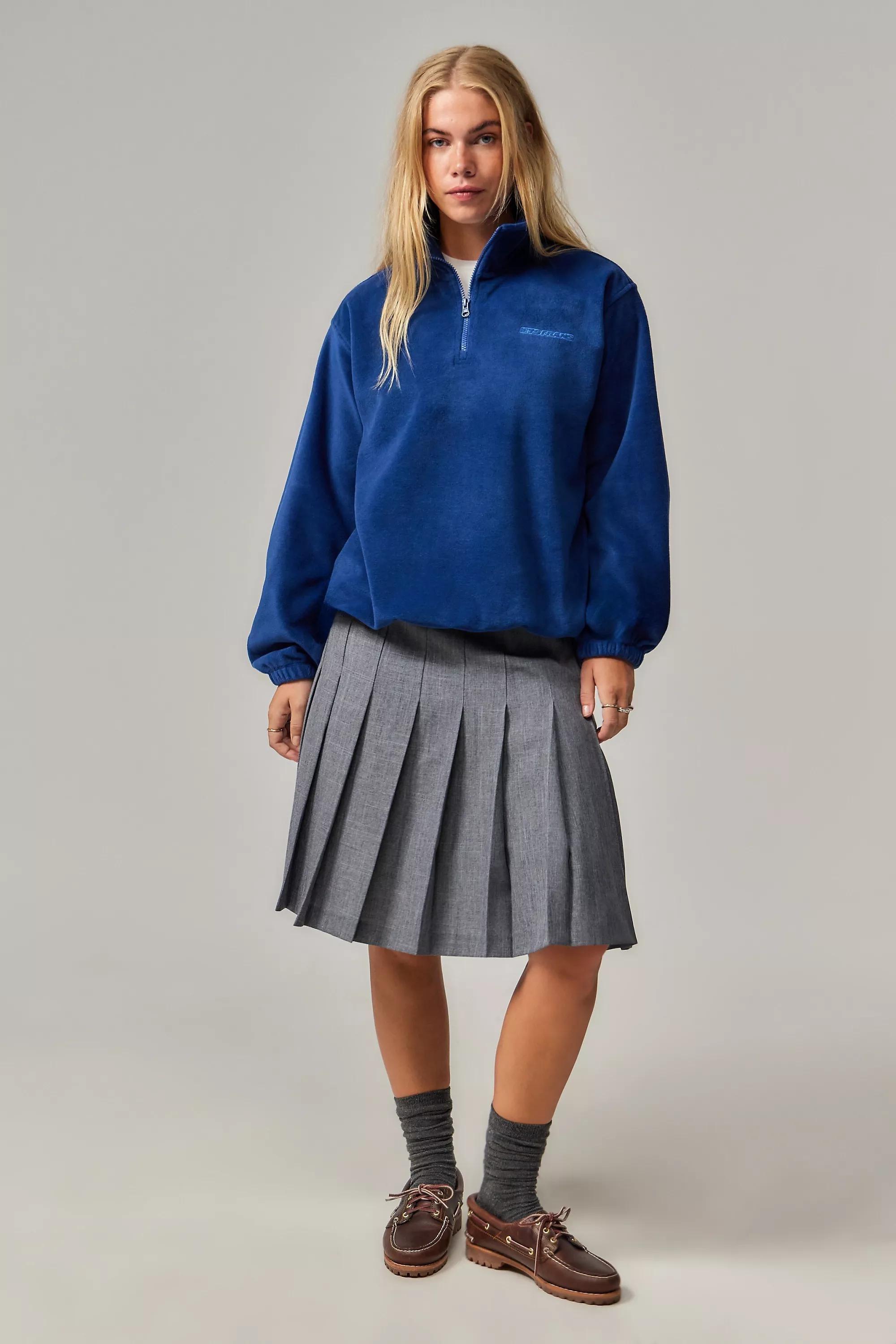 Navy Iets Frans... Half-Zip Fleece, , large image number 1