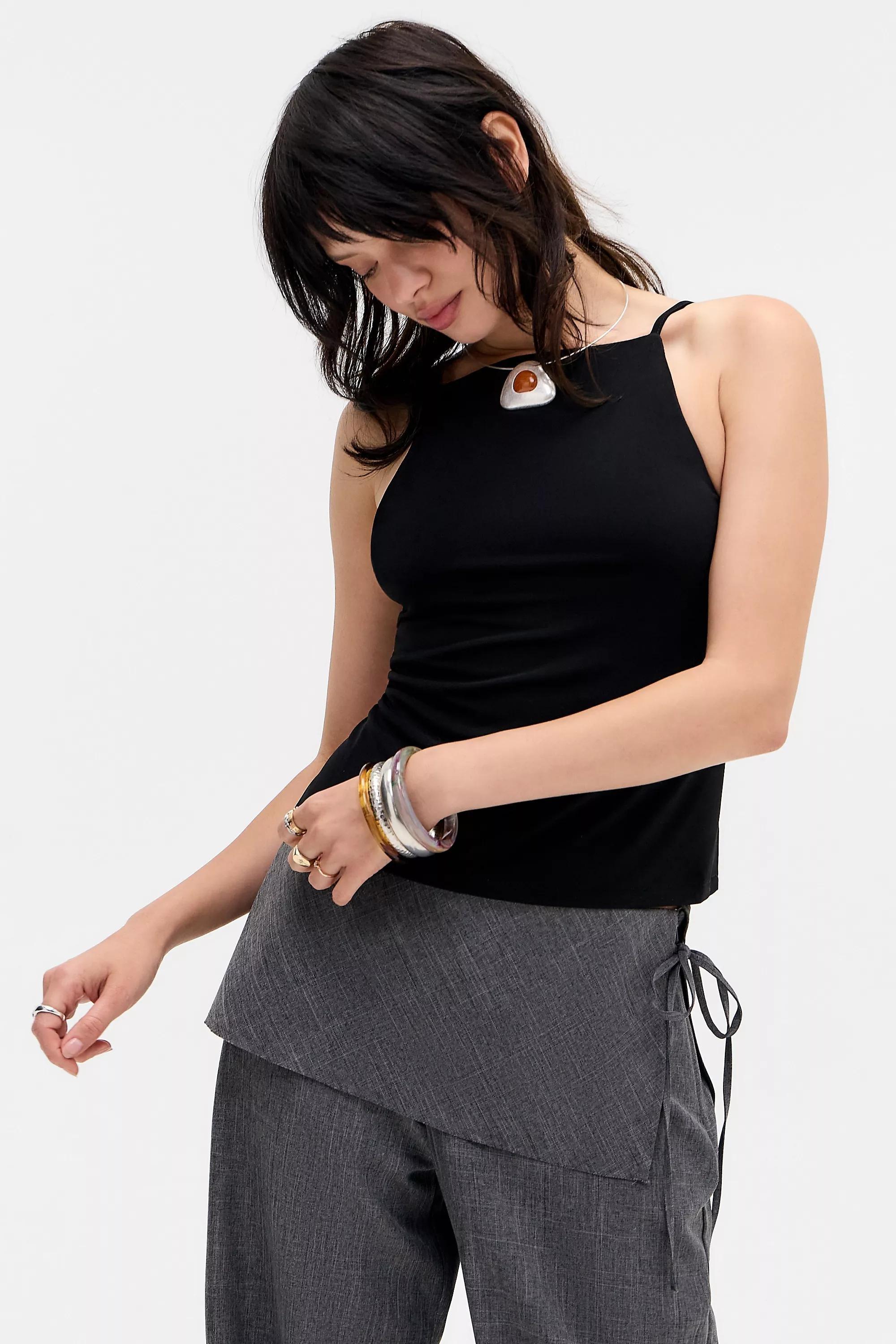 Black Silence + Noise Carrie Backless Top, , large image number 1
