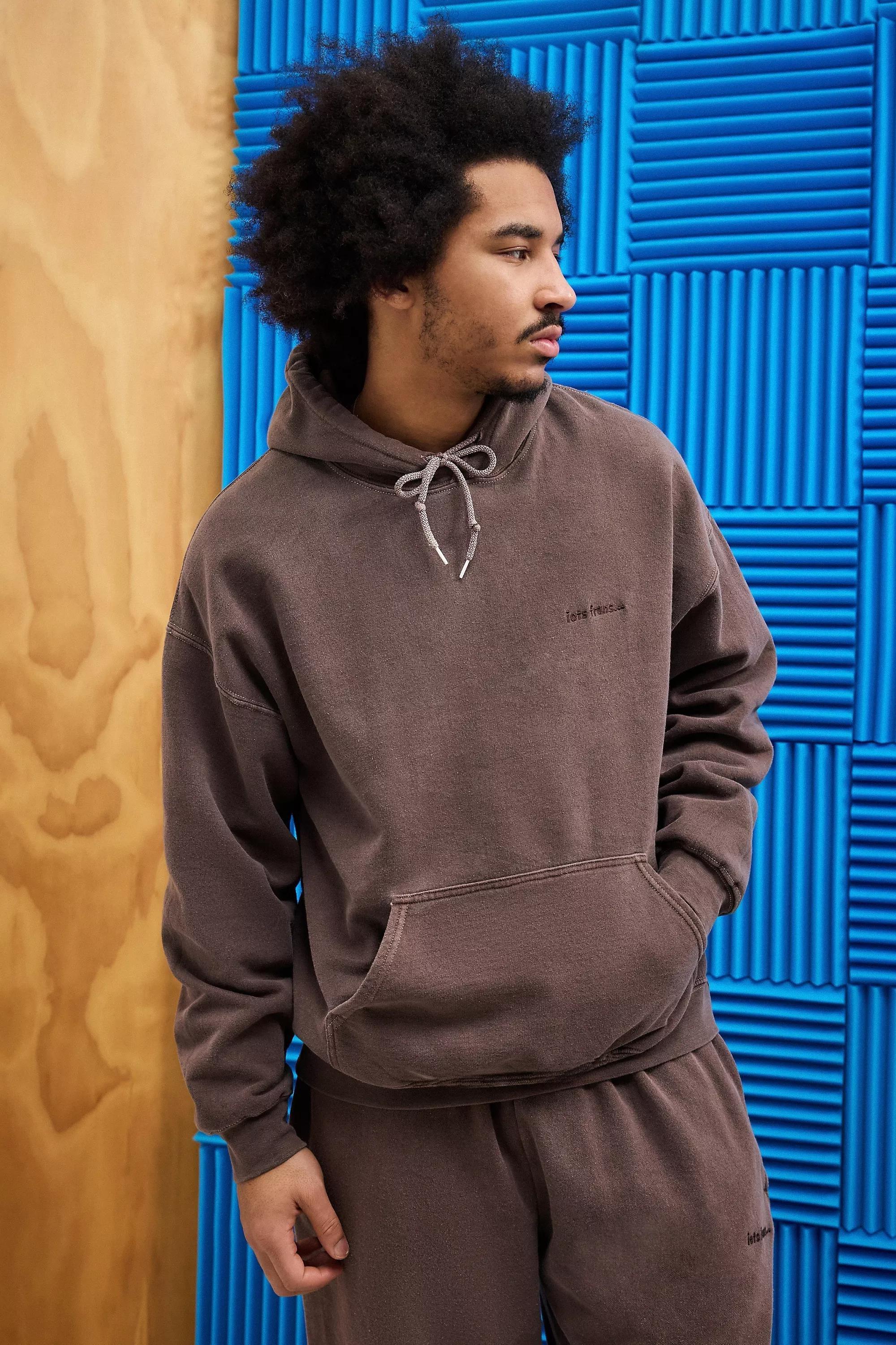 Brown UO Hoodie Casual, , large image number 0