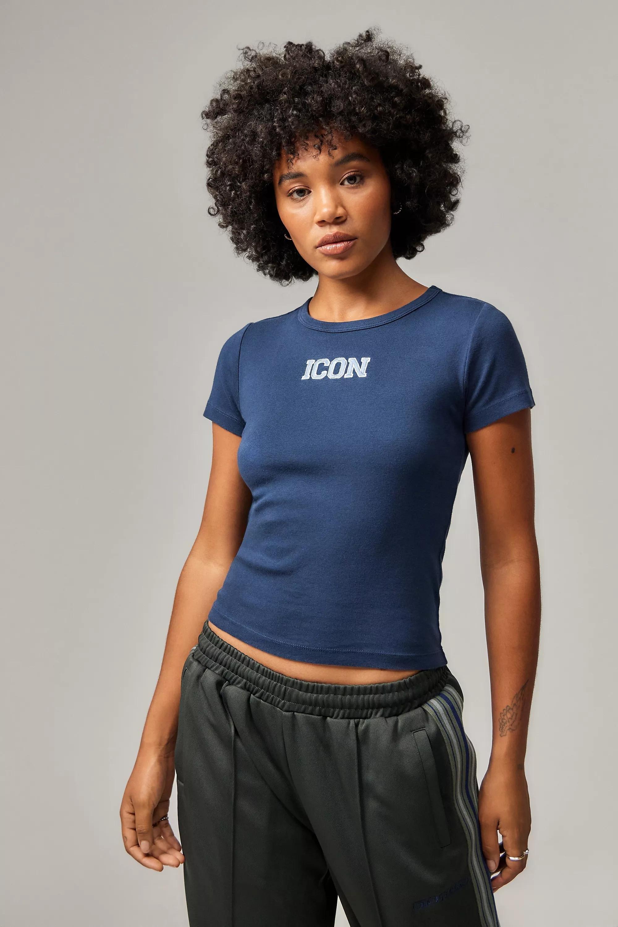 Blue UO Icon Slogan T-Shirt, , large image number 0