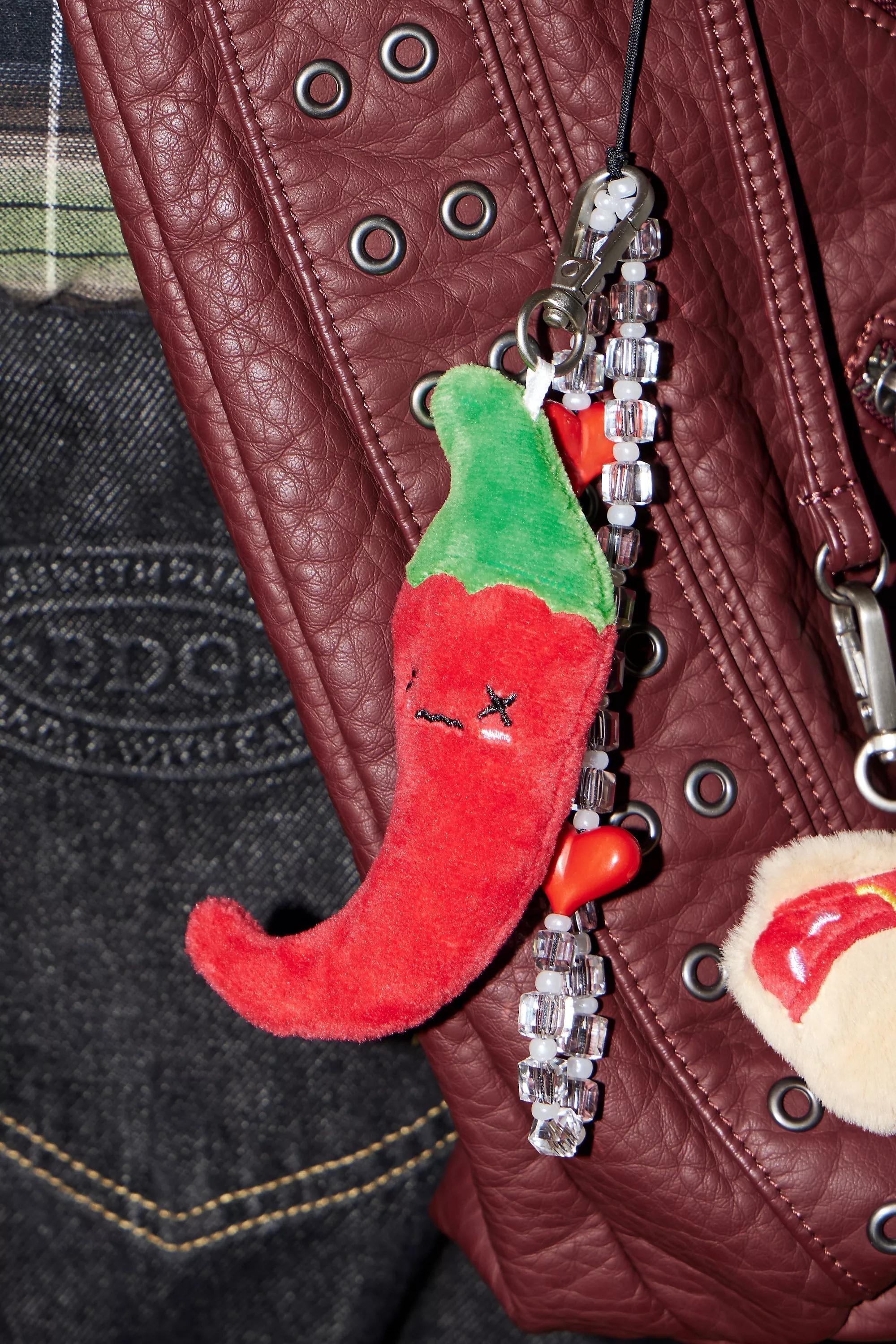 Red Chilli Keyring, RED, large image number 0